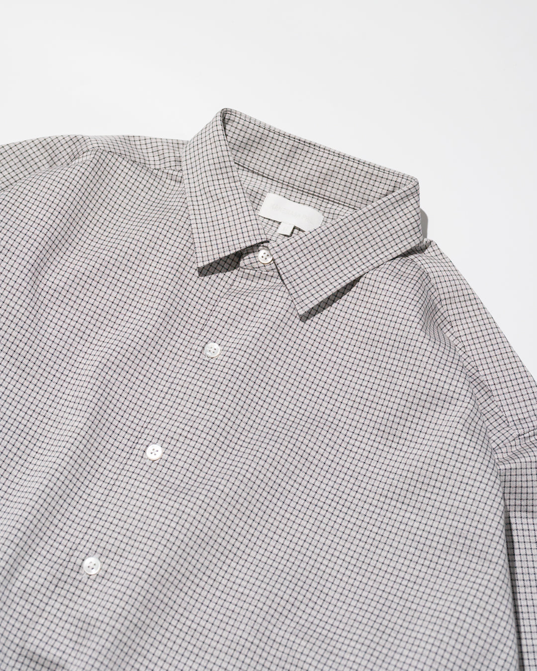 36G ATMOSPHERE CHECK SHIRT - WHITE
