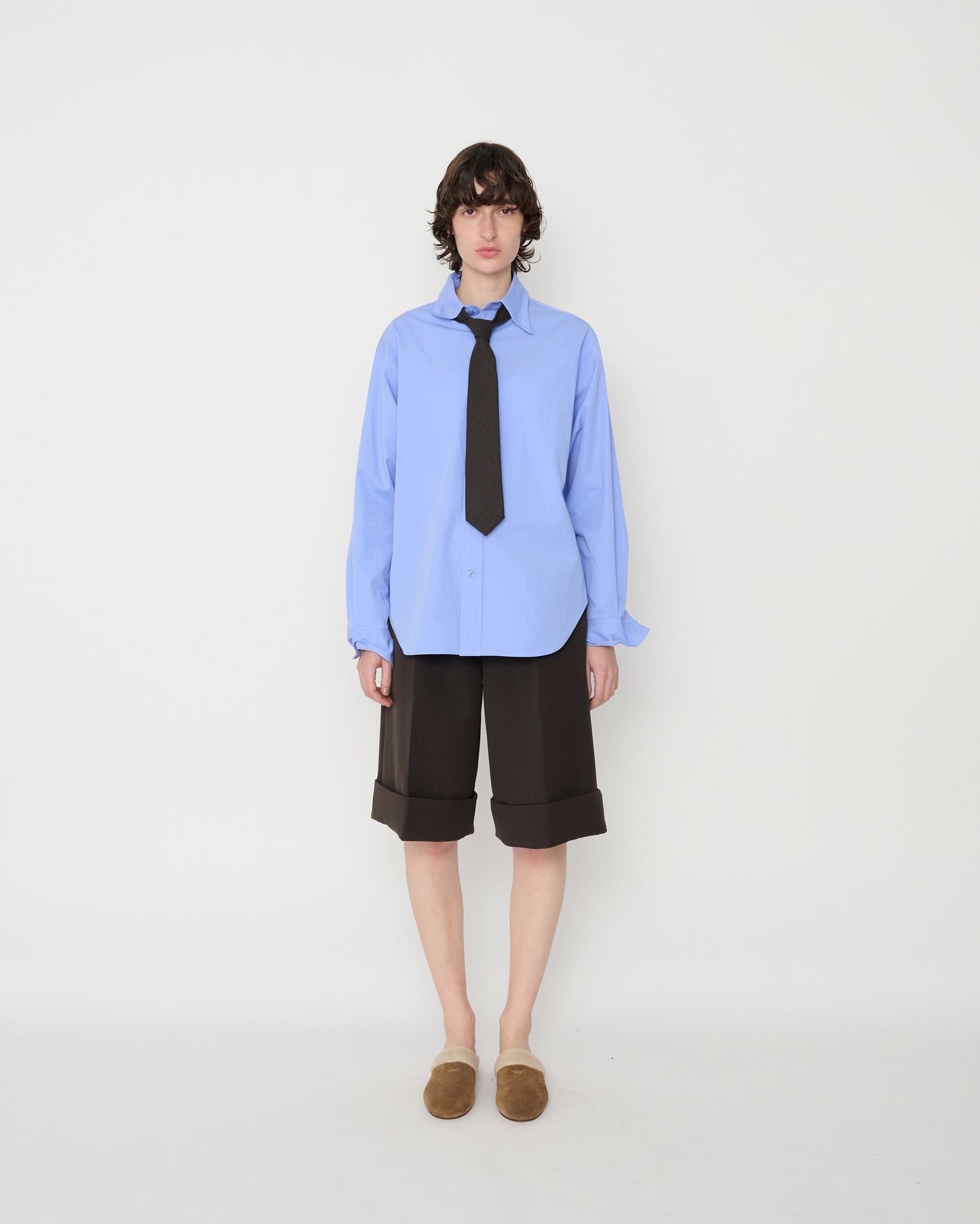 WOOL TIE - GRAY