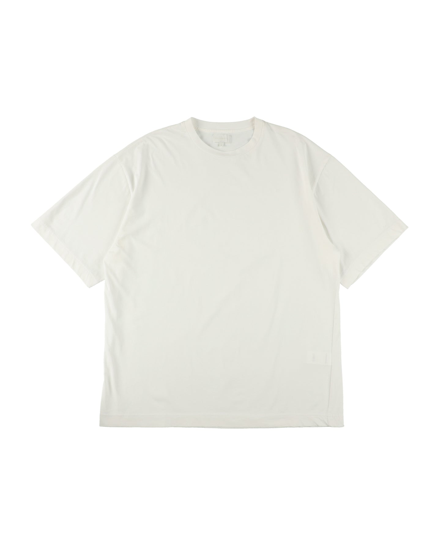 36G LOW TWIST GARMENT DYE S/S TEE - WHITE DYE