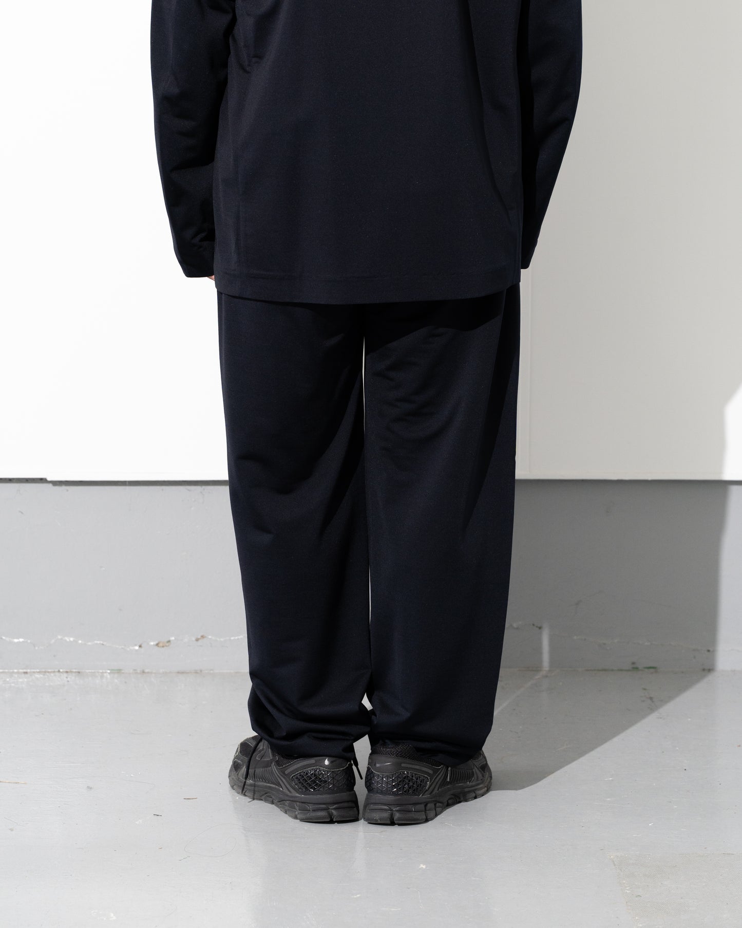 46G SILK BLEND EASY PANTS - BLACK