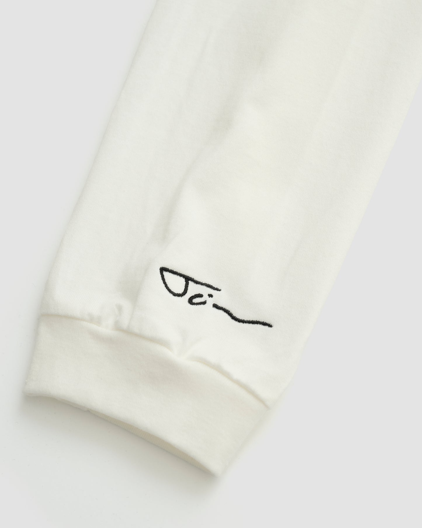 JAI TANJU A FRENCH MAN AT THE BRICK L/S T-SHIRT - WHITE