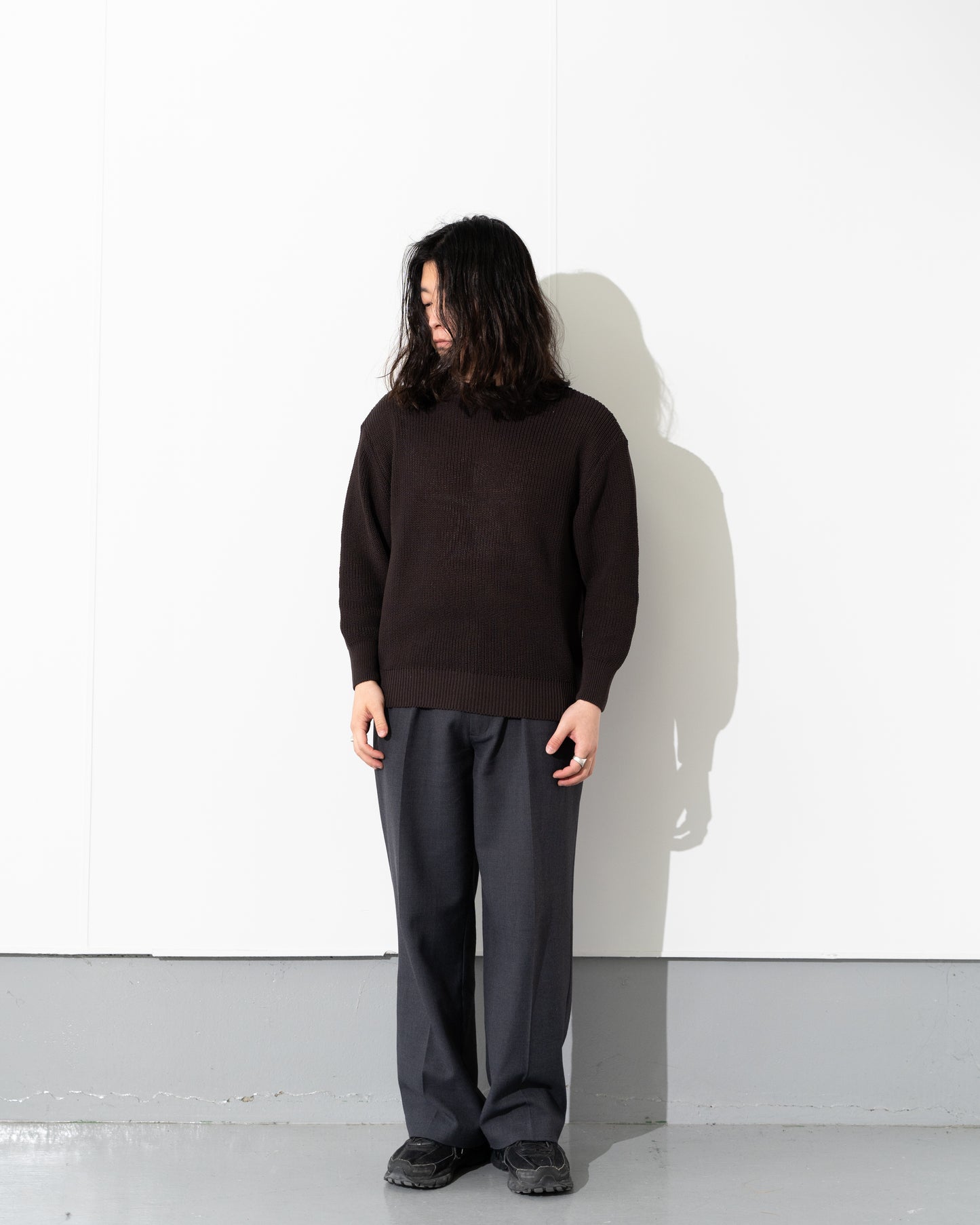COTTON STANDARD KNIT - BROWN