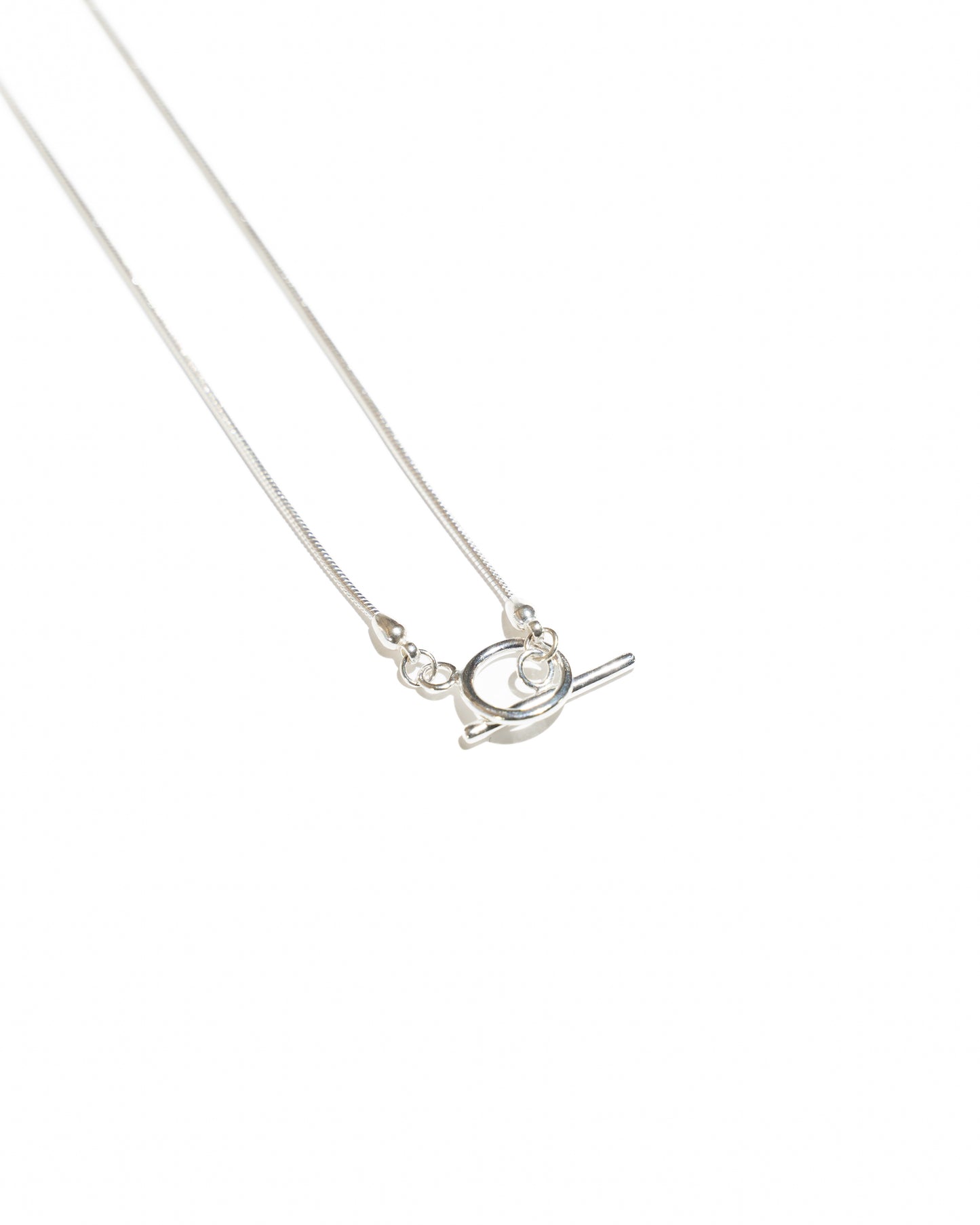 HEART CHARM SNAKE NECKLACE