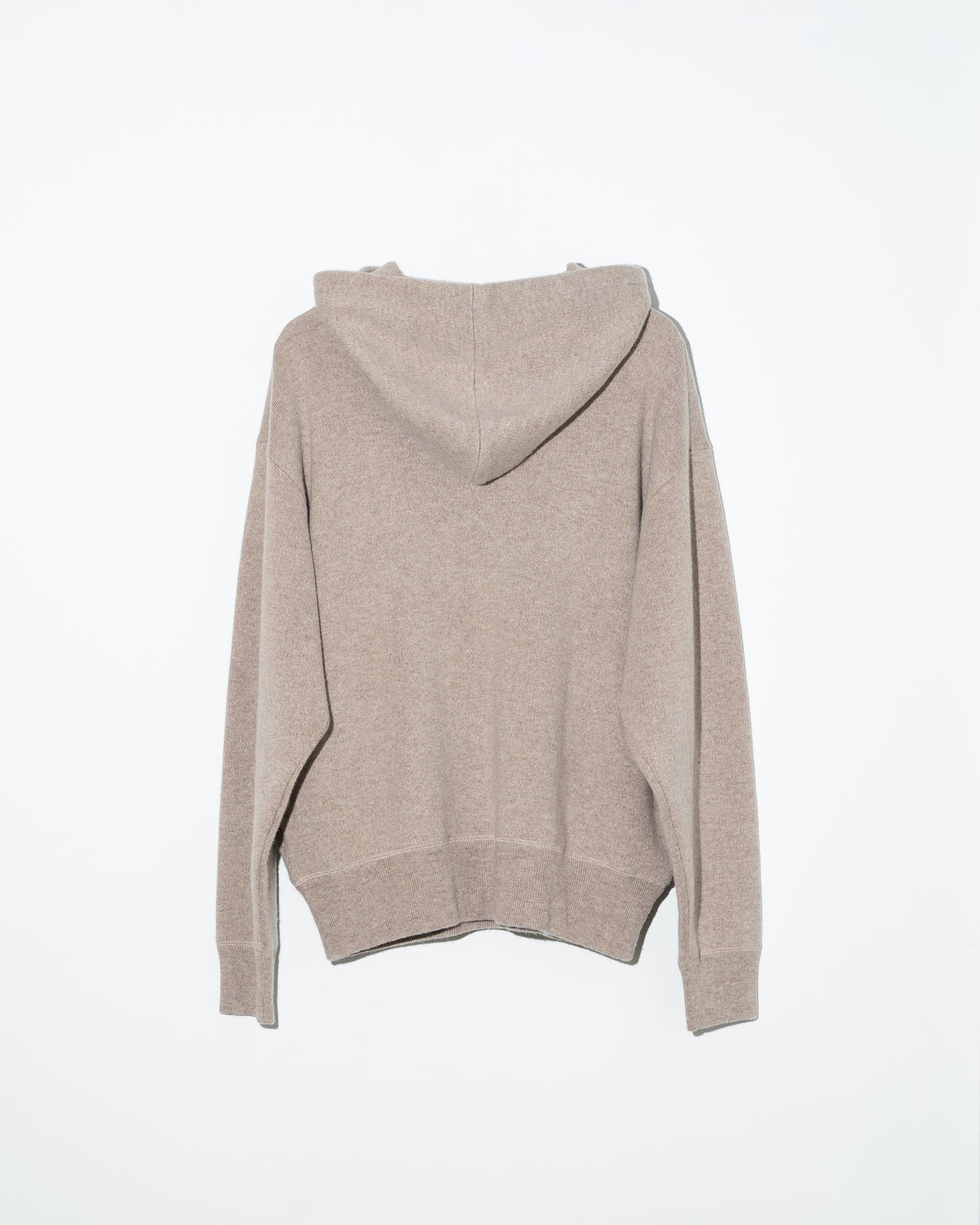 WOOL CASHMERE HOODIE PO - T.BEIGE