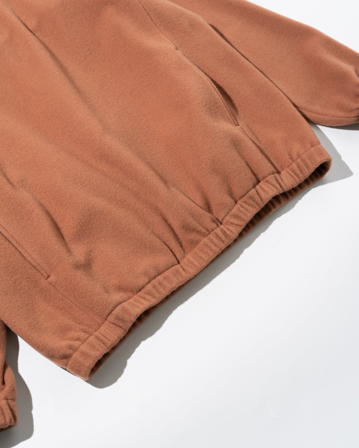 BRUSHED WOOL PULLOVER - ORANGE