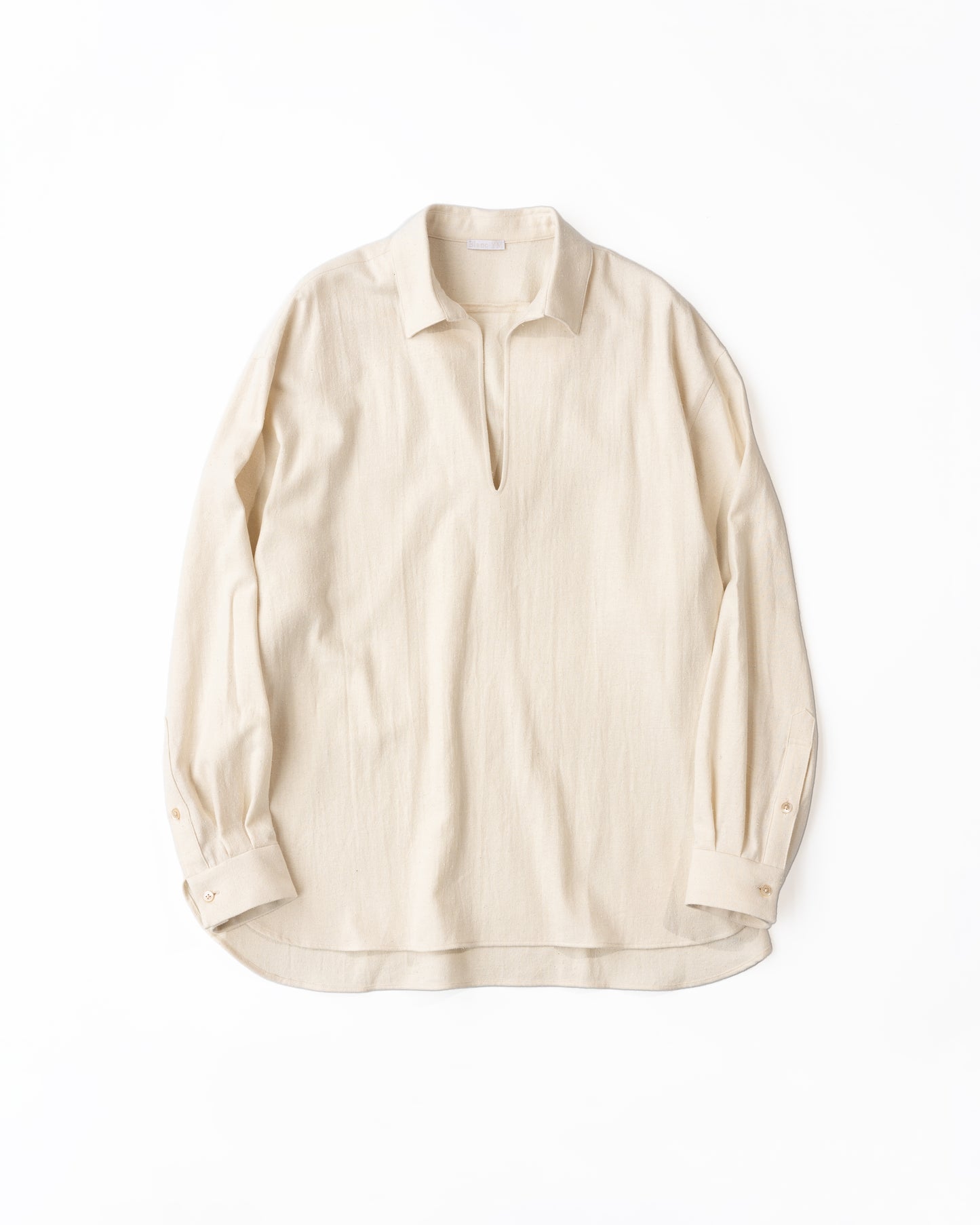 SILK COTTON SKIPPER SHIRTS - WHITE