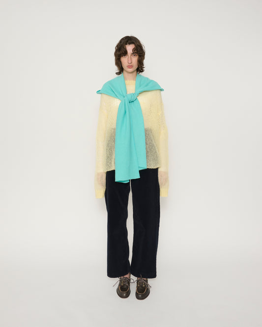 MOHAIR CREW NECK SWEATER - MINT