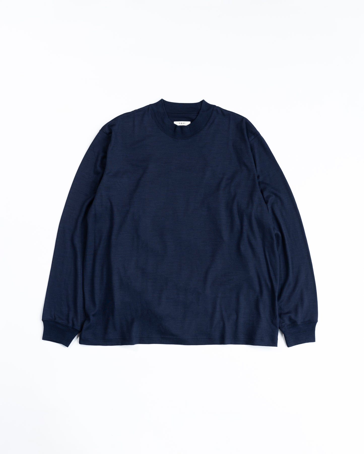 WOOL L/S T-SHIRTS - NAVY