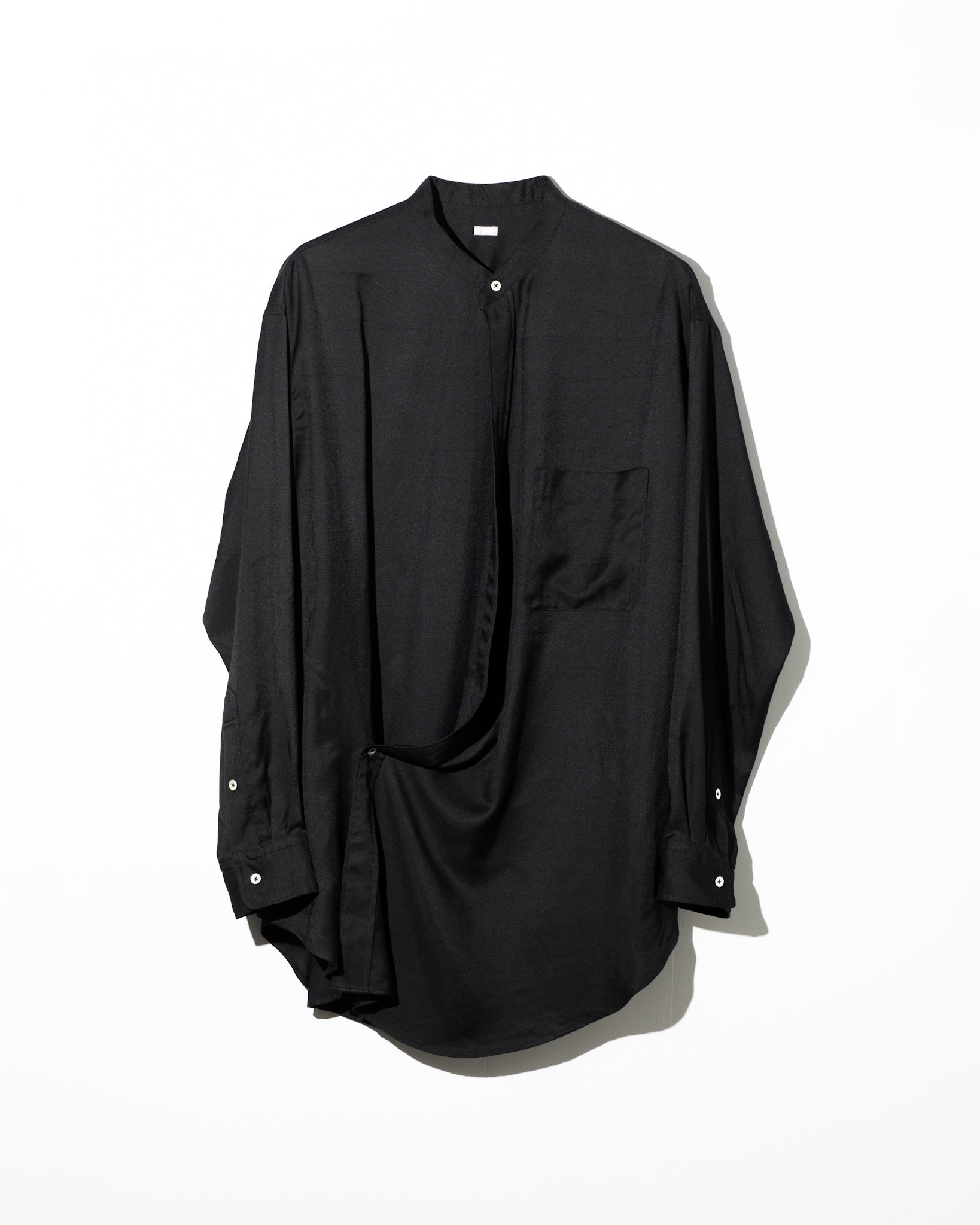 AXIS (アクシス) OVERLAP SHIRTS BLACK | HAKU公式通販