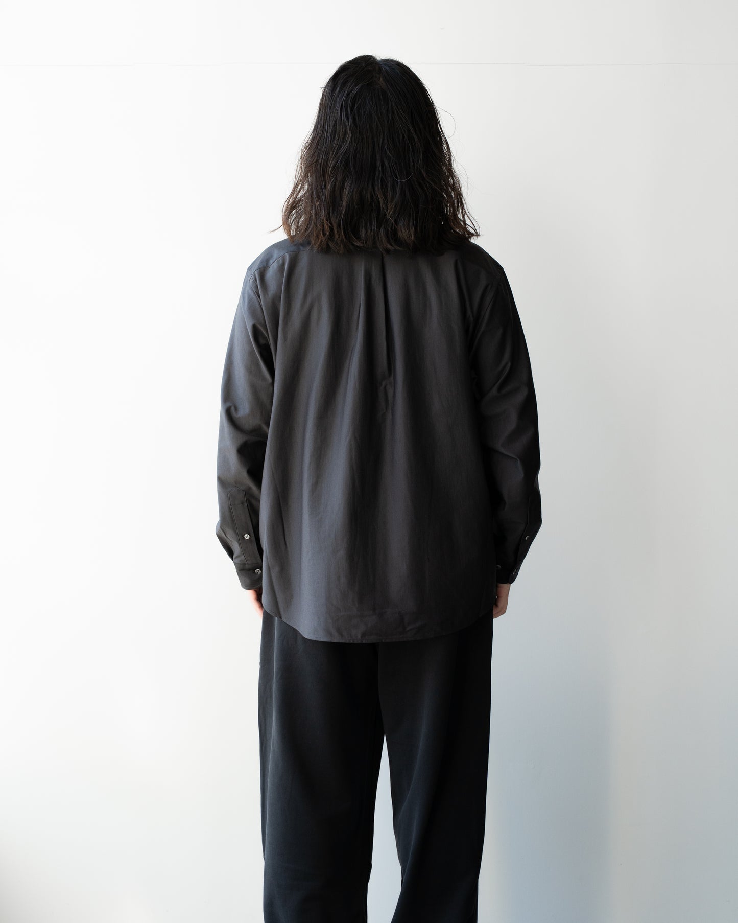 36G WOOL ATMOSPHERE SHIRT - CHARCOAL