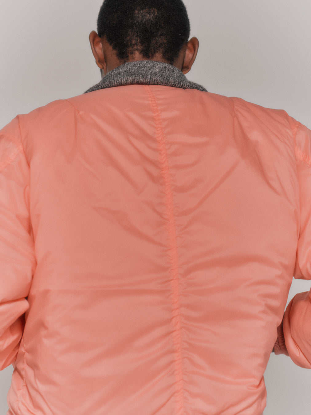MICRO RIPSTOP NYLON REMOVABLE LINER MA-1 - ROSE PINK