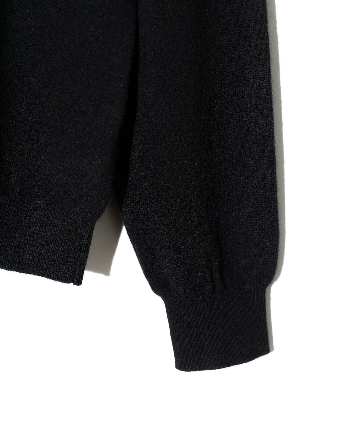 CASHMERE CREW NECK KNIT - BLACK