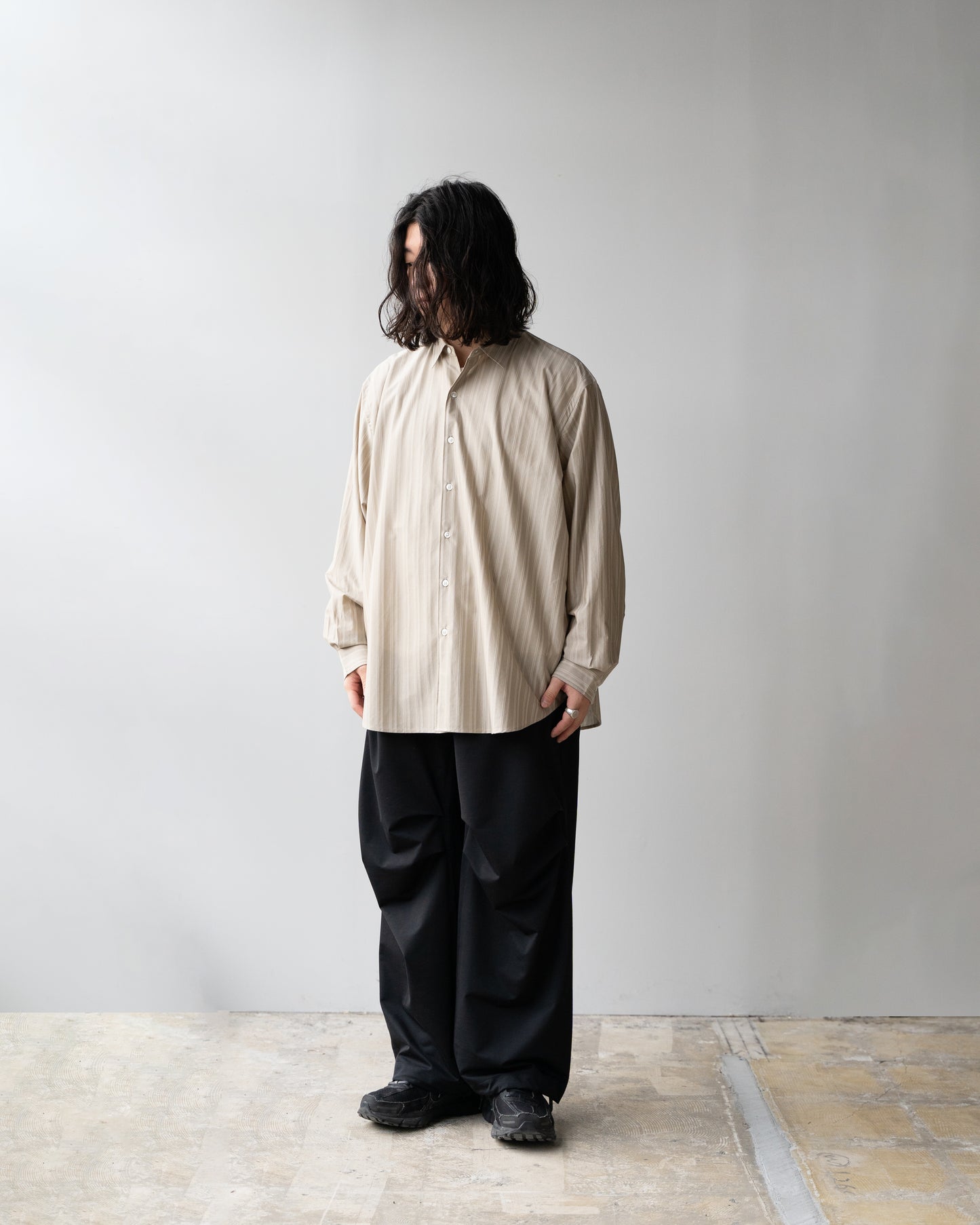 46G TYPEWRITER OVER PANTS - BLACK