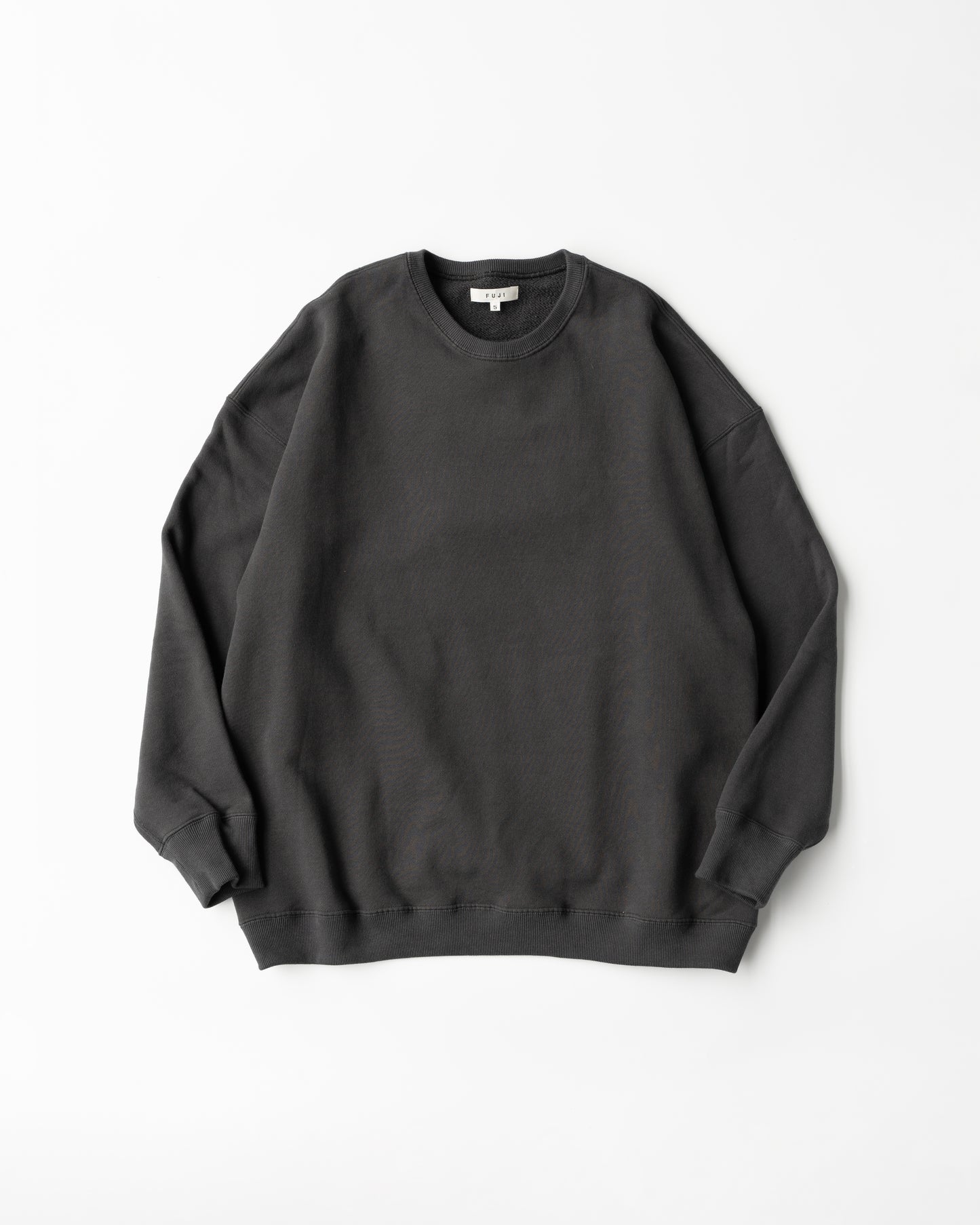 CREW NECK SWEAT - CHARCOAL GRAY