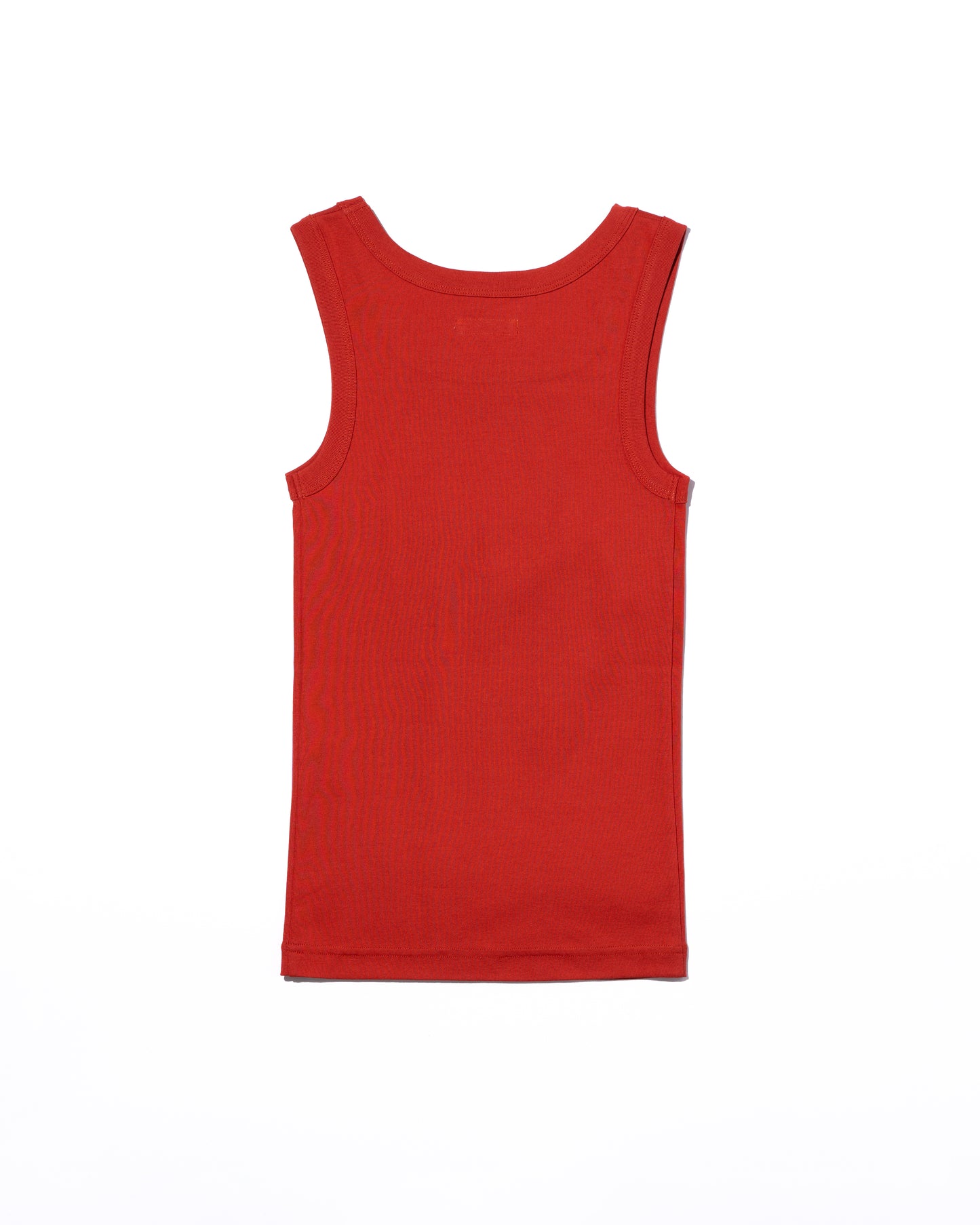 COTTON SQUARE TANK TOP - RED