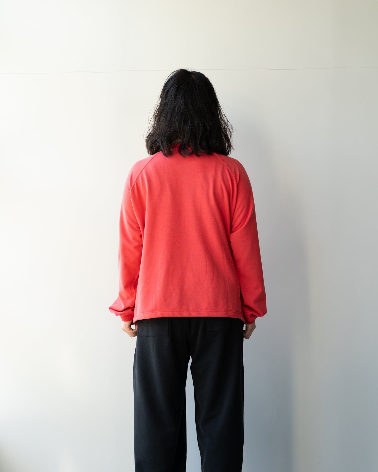 28G CUPRO RAGLAN PULLOVER - PINK RED