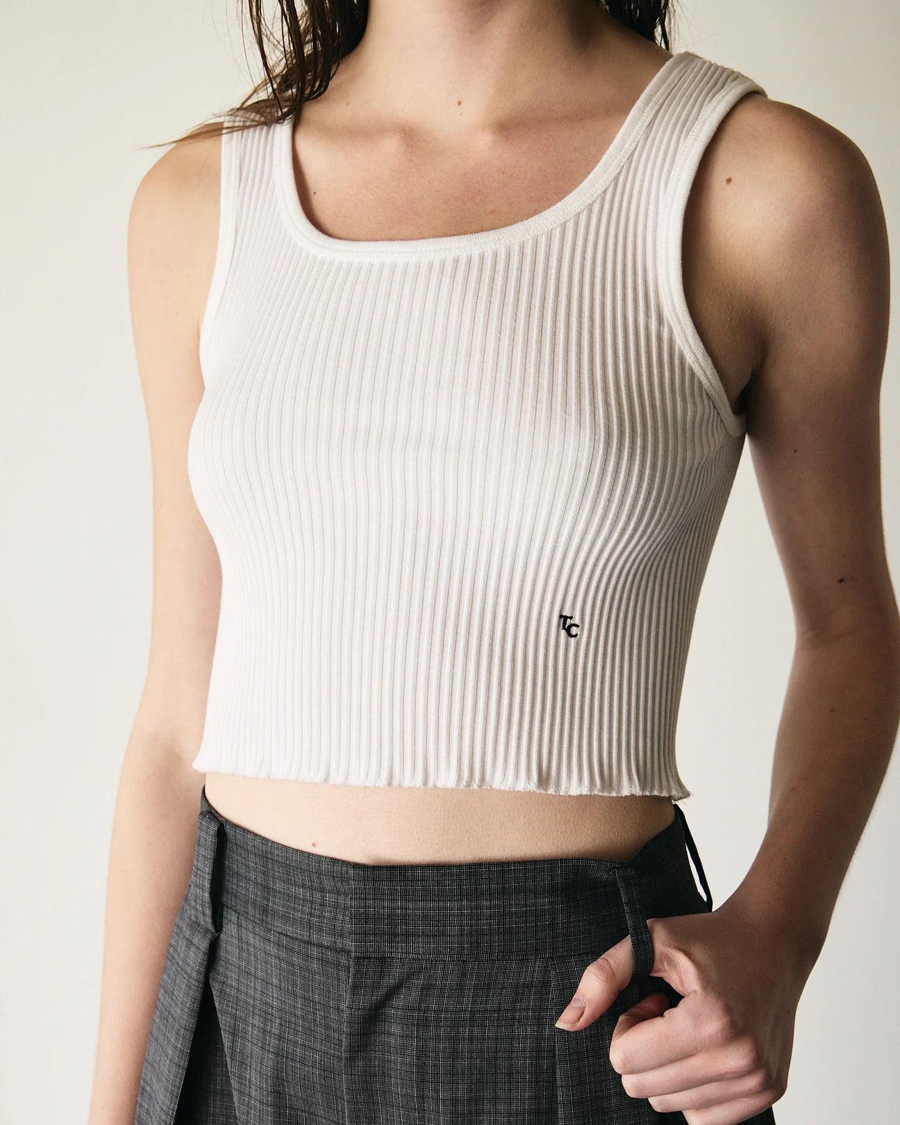 MIDRIFF SKINTOP - OFF WHITE