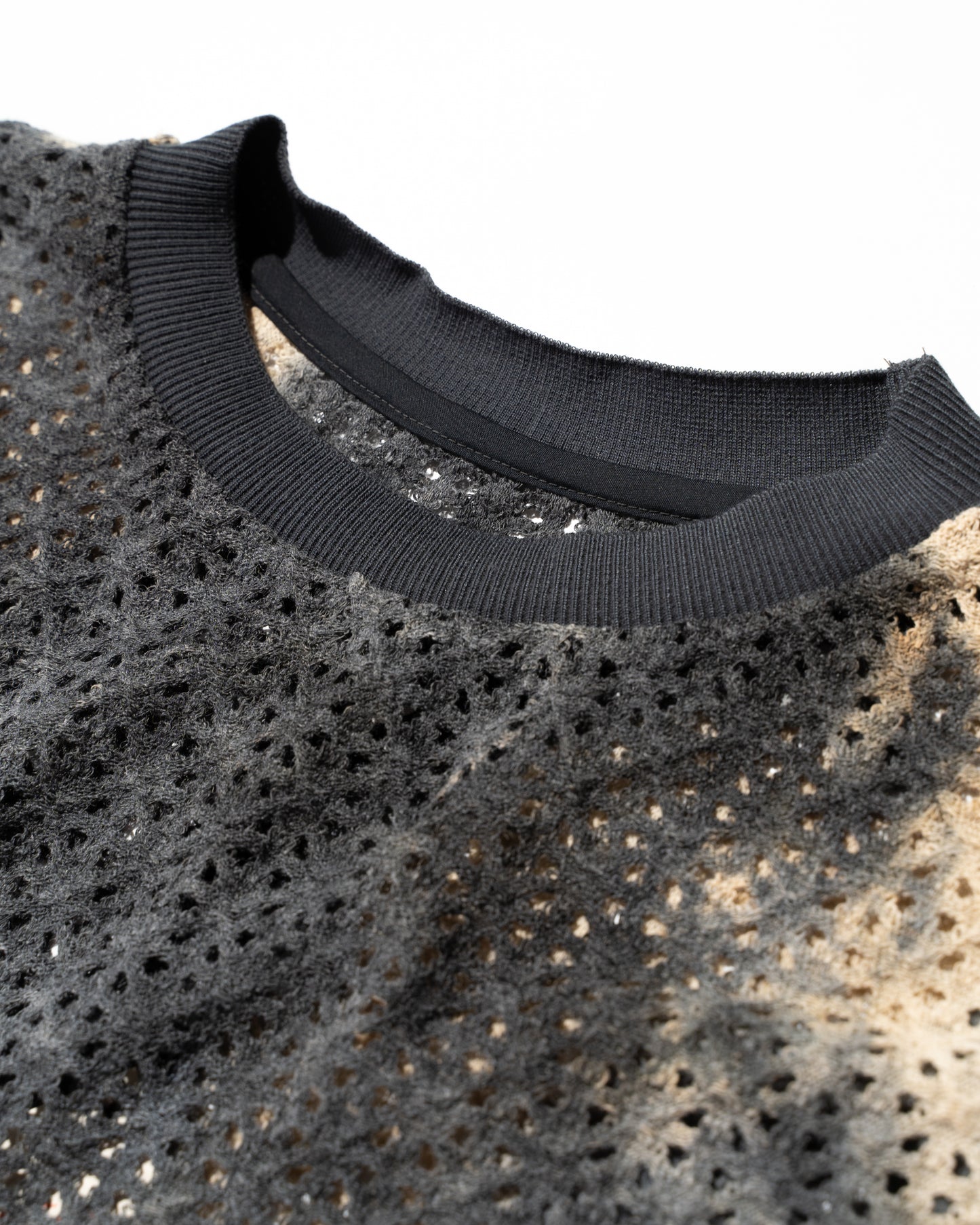 VINTAGE DYED KNITTING T-SHIRT - DARK SEA NAVY