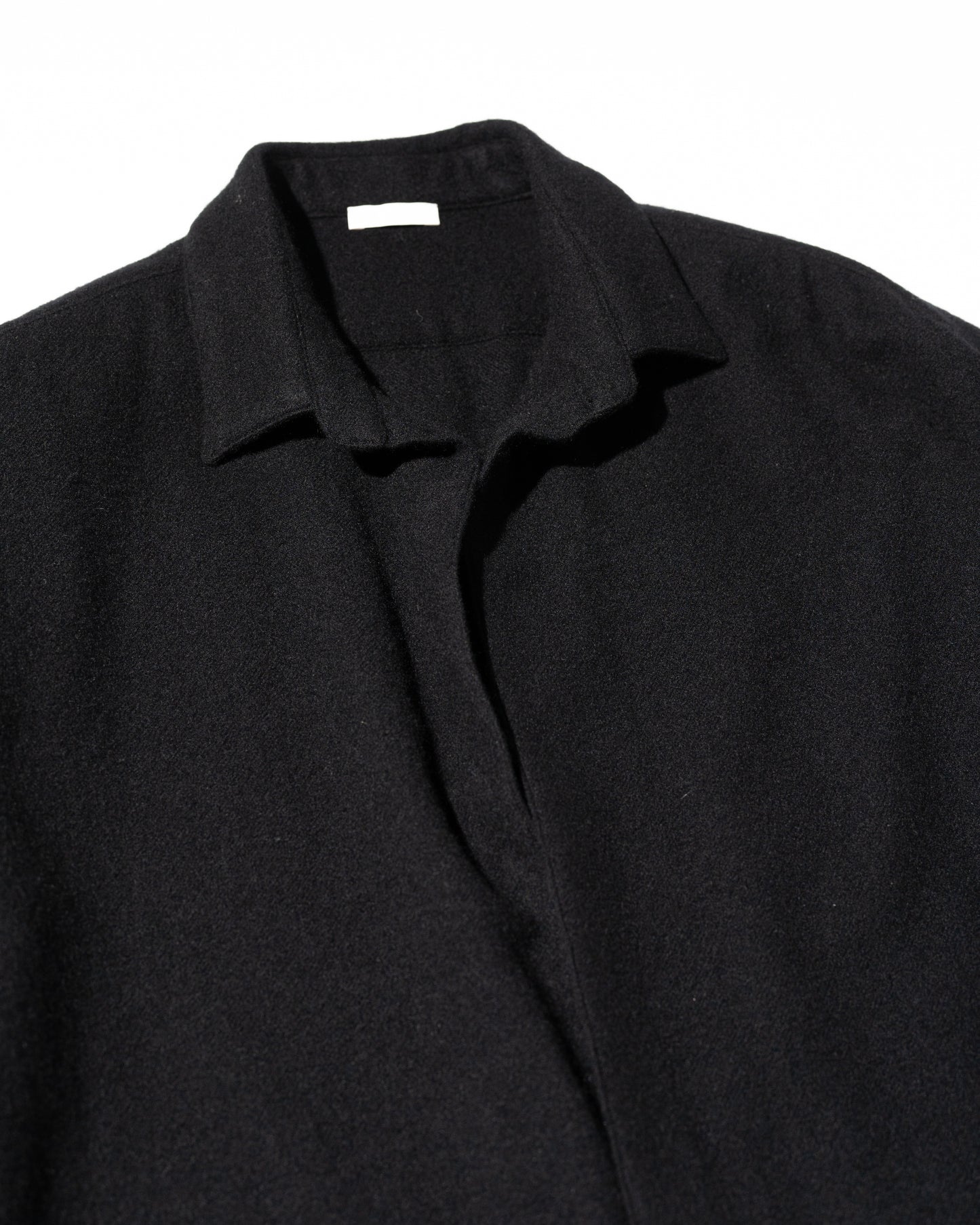CASHMERE SHIRT JACKET - BLACK