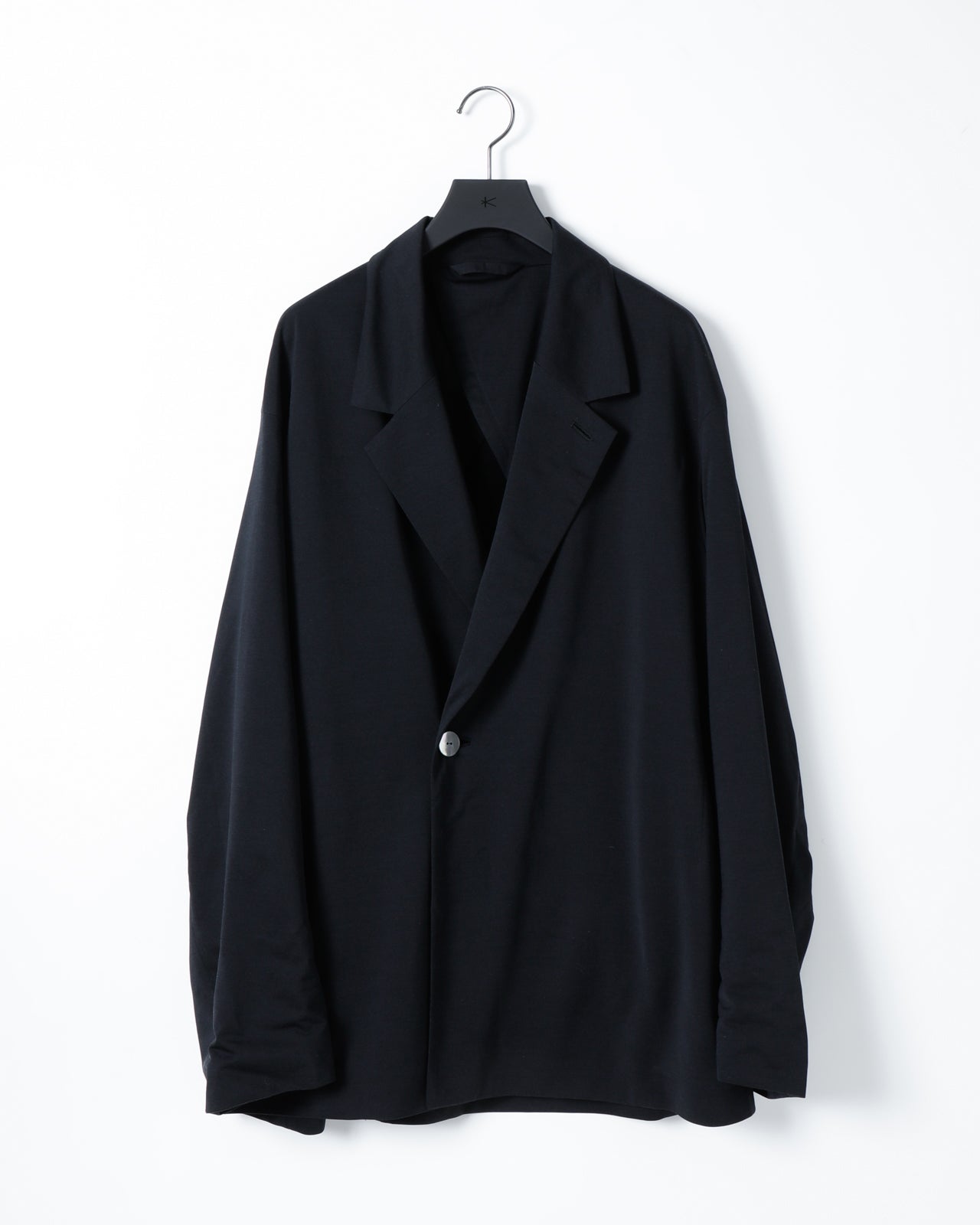 46G SILK BLEND DOUBLE JACKET - BLACK
