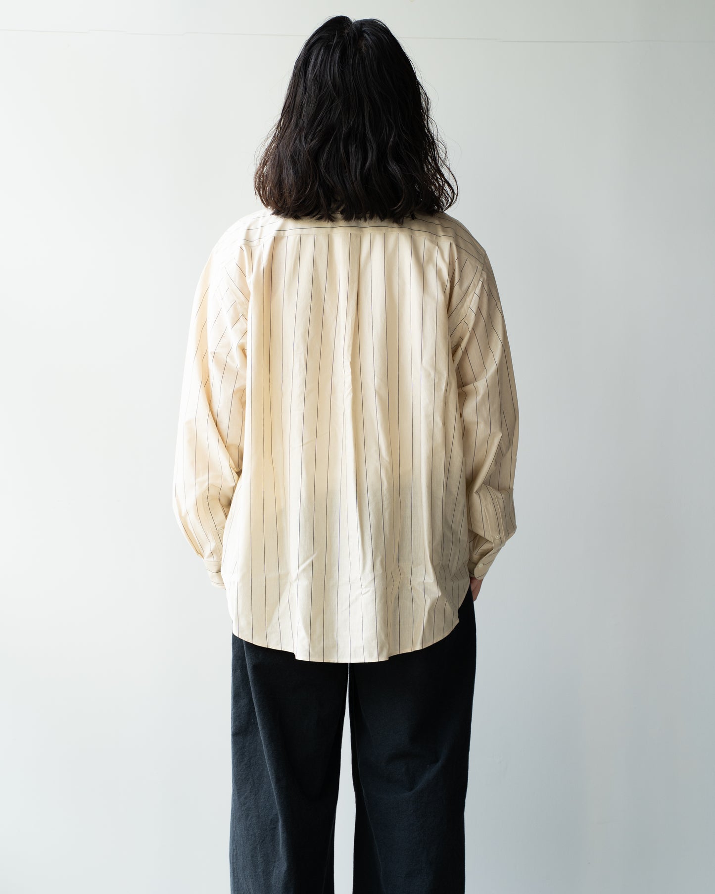 46G STRIPE ATMOSPHERE SHIRT - BEIGE NAVY