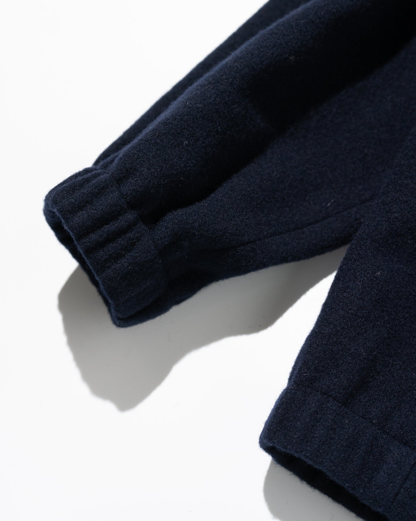 BRUSHED WOOL PULLOVER - NAVY
