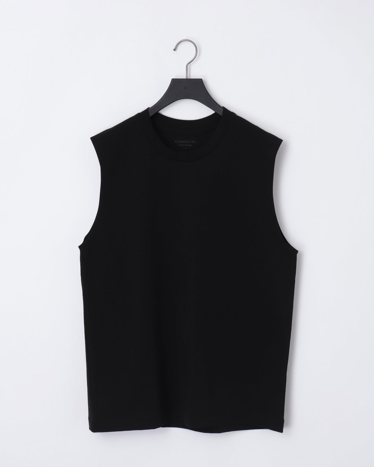 36G HIGH TWIST SLEEVELESS TEE - BLACK