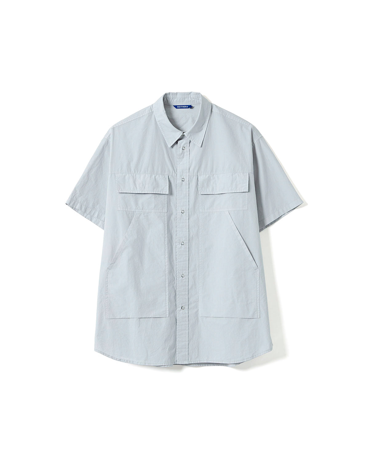 PIONEER S/S MULTI POCKETS SHIRT - LIGHT GREY
