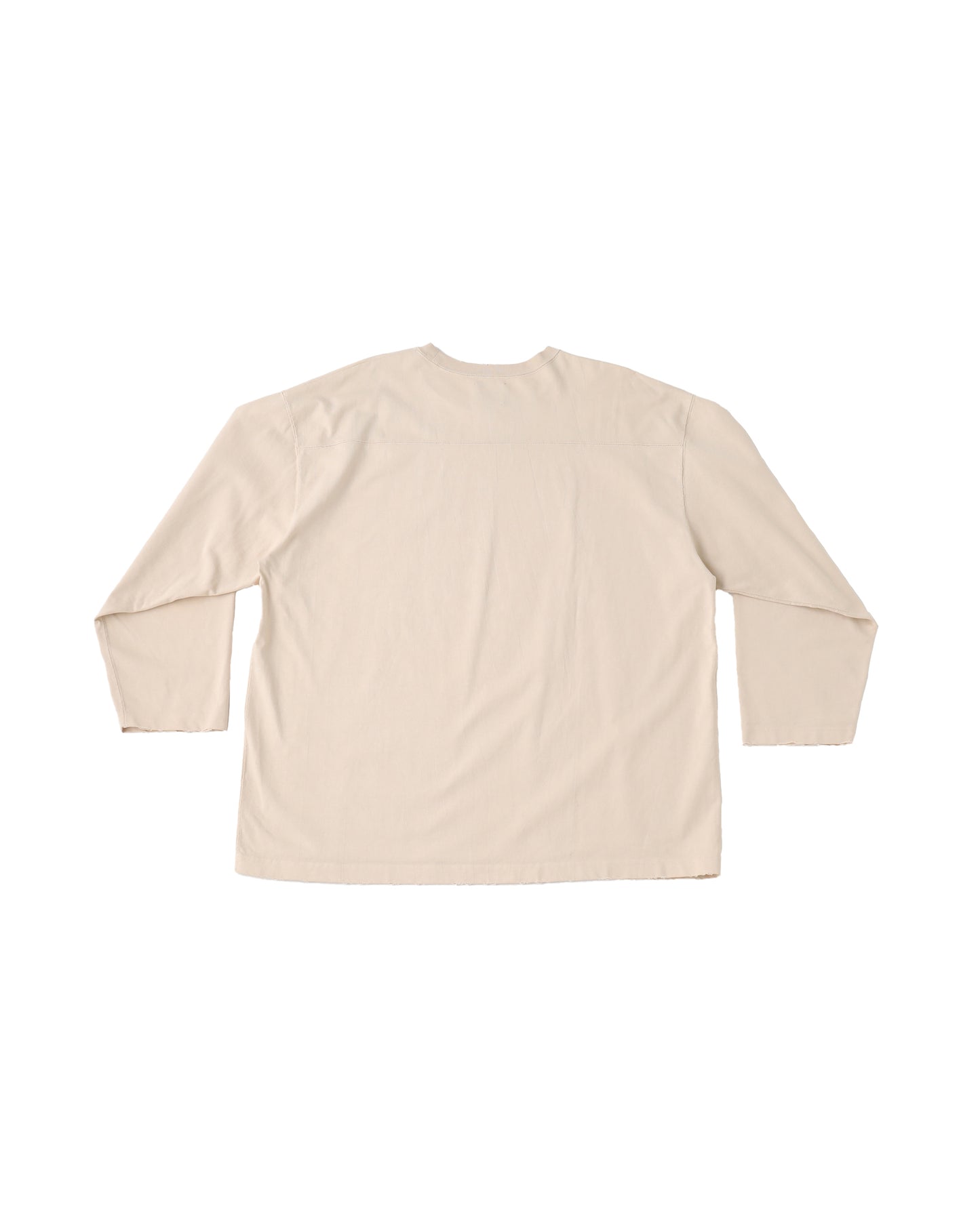 22G MAX WEIGHT SCRATCHES FOOTBALL TEE - ECRU