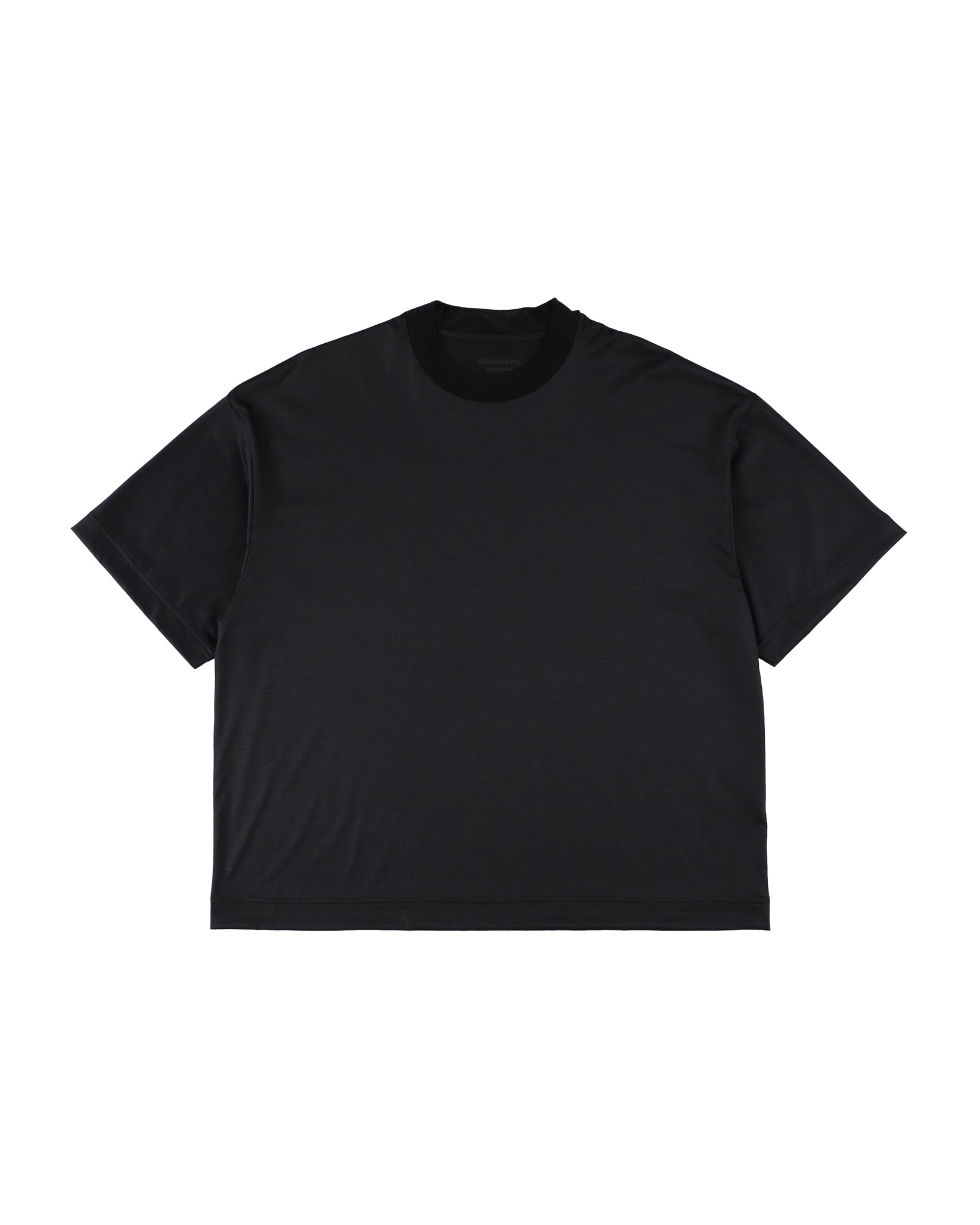 KANEMASA PHIL. (カネマサフィル) 36G WOOL SS TEE BLACK | HAKU公式通販