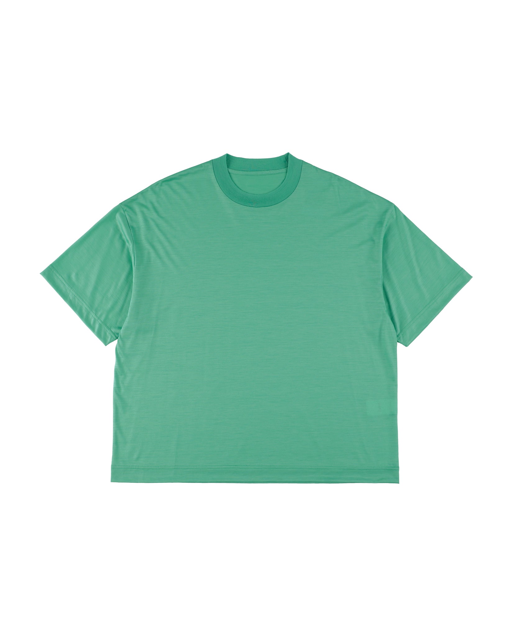 KANEMASA PHIL. (カネマサフィル) 36G WOOL SS TEE TURQUOISE | HAKU 