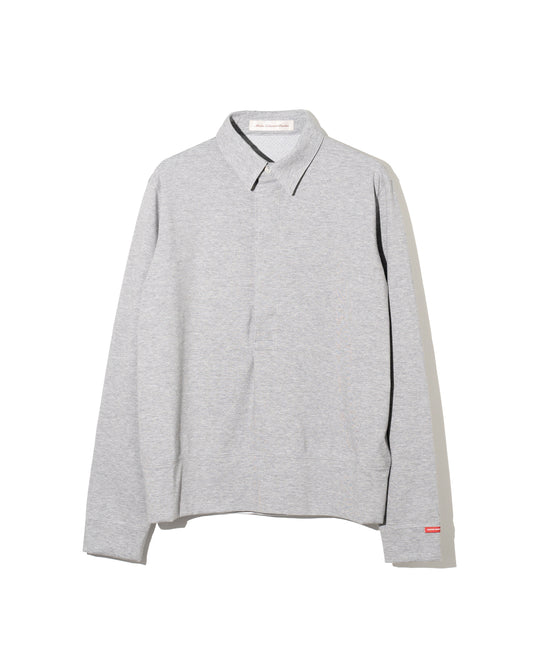 LS POLO DOT MESH - GRAY