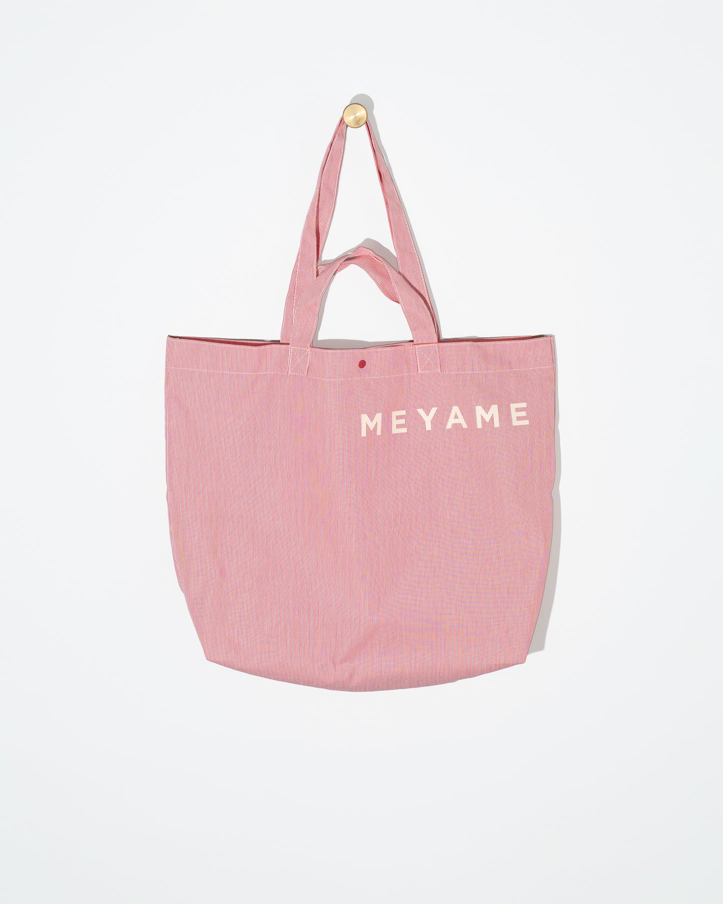 STRIPE LOGO TOTE BAG - RED