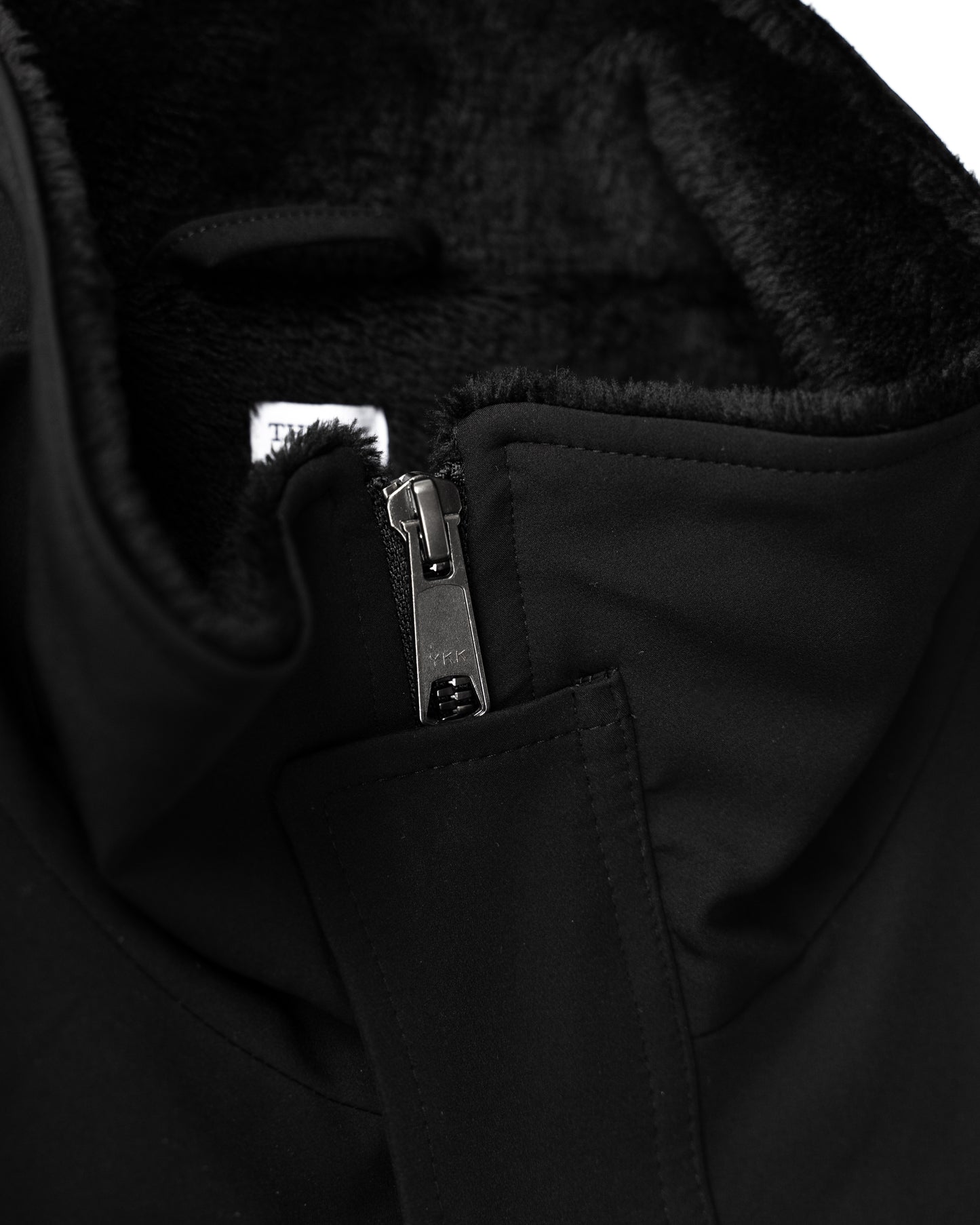 CLASSIC SOFT SHELL FLEECE JACKET - BLACK