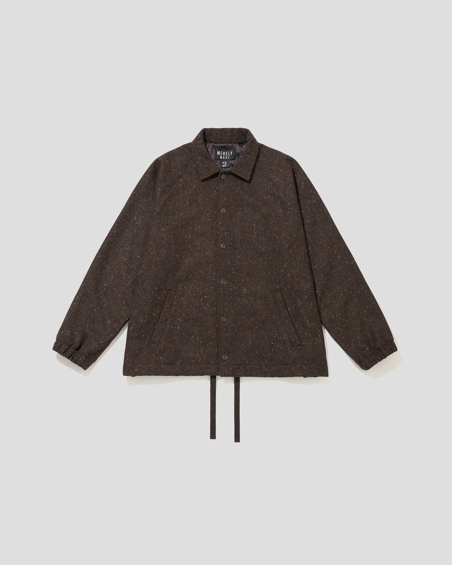 COLOR NAP TWEED COACH JACKET - NAP BROWN