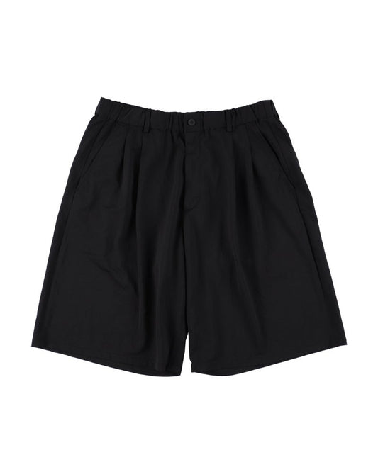 36G NYLON TUCK EASY SHORTS - BLACK DYE