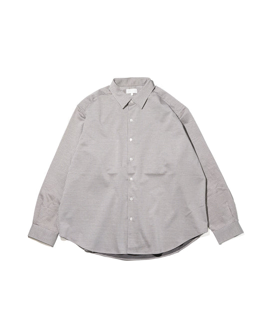 36G ATMOSPHERE CHECK SHIRT - WHITE