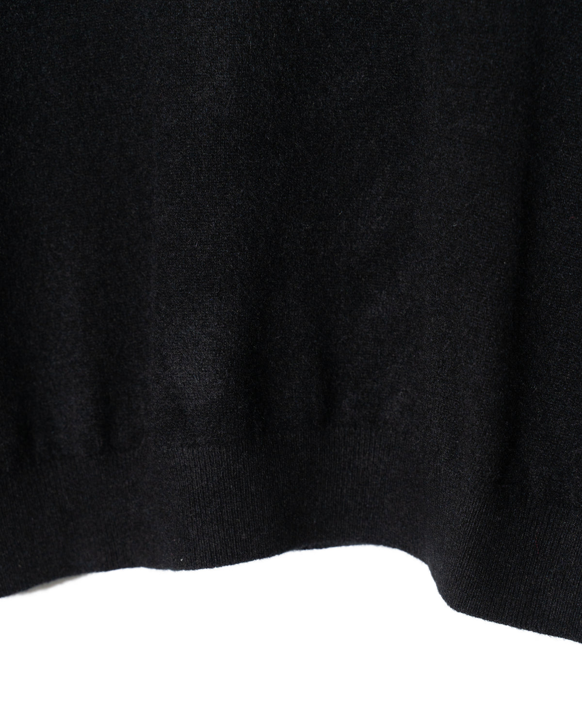 CASHMERE CREW NECK KNIT - BLACK