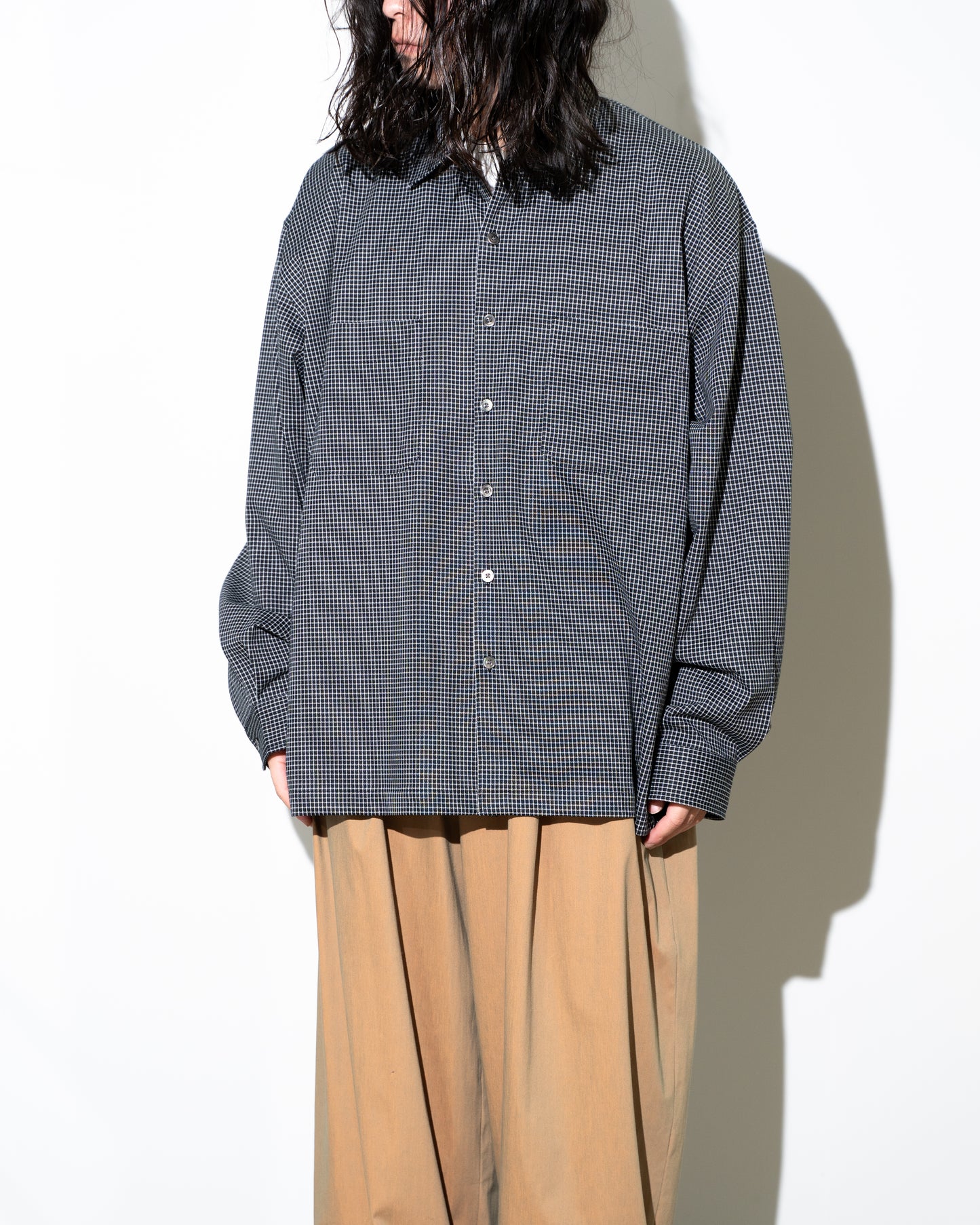 36G CHECK BALISE SHIRT -  BLACK