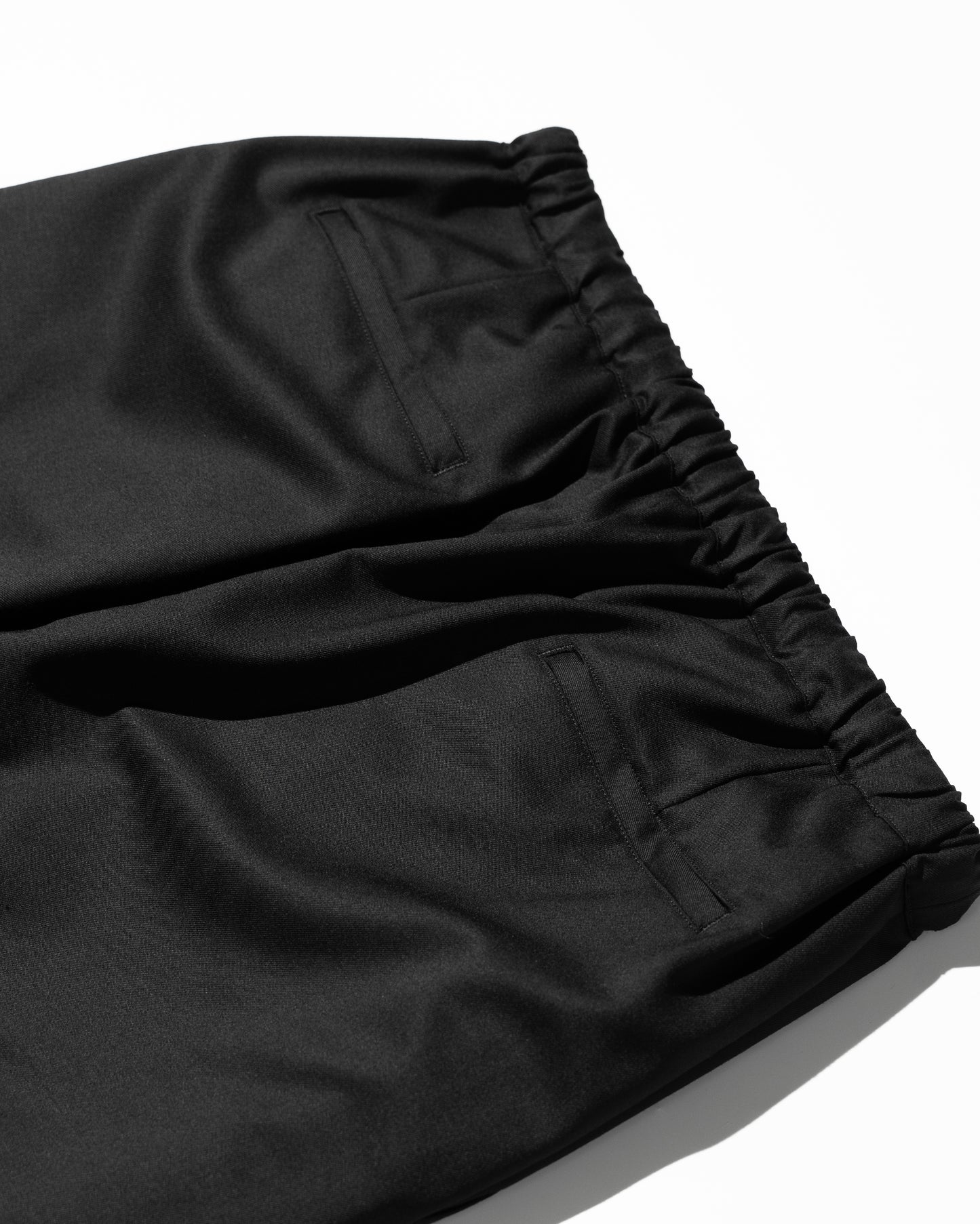 PURE WOOL RELAX TROUSERS - BLACK