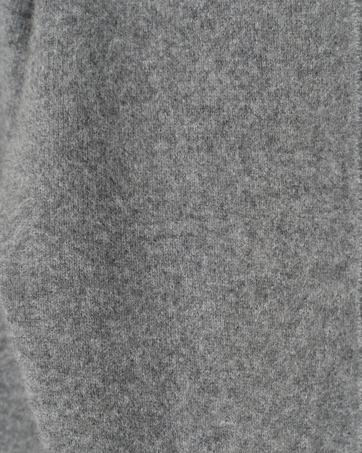 FOX WOOL KNIT CARDIGAN - GRAY