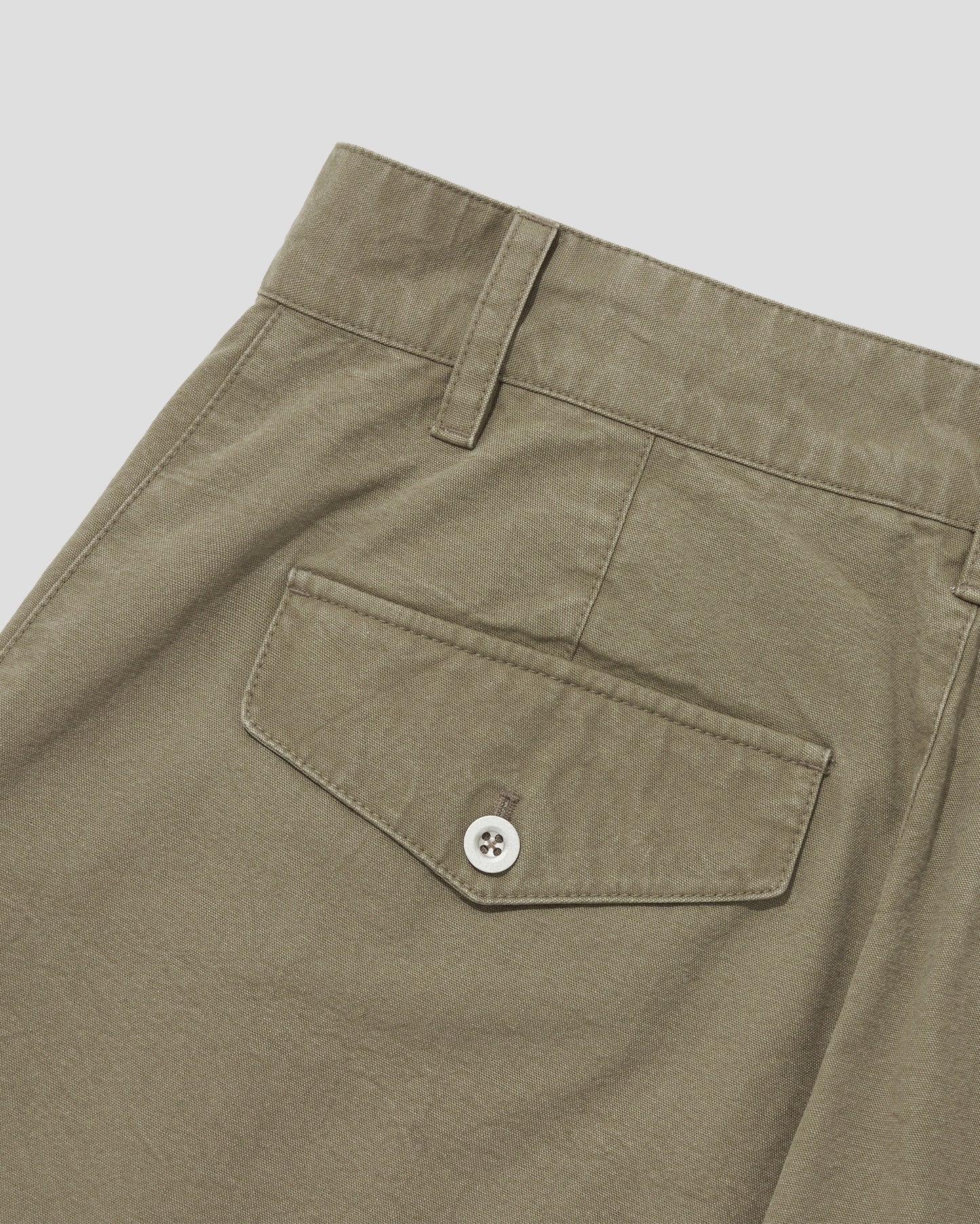 COTTON CATION TWIST WIDE PANTS - SMOKY BEIGE