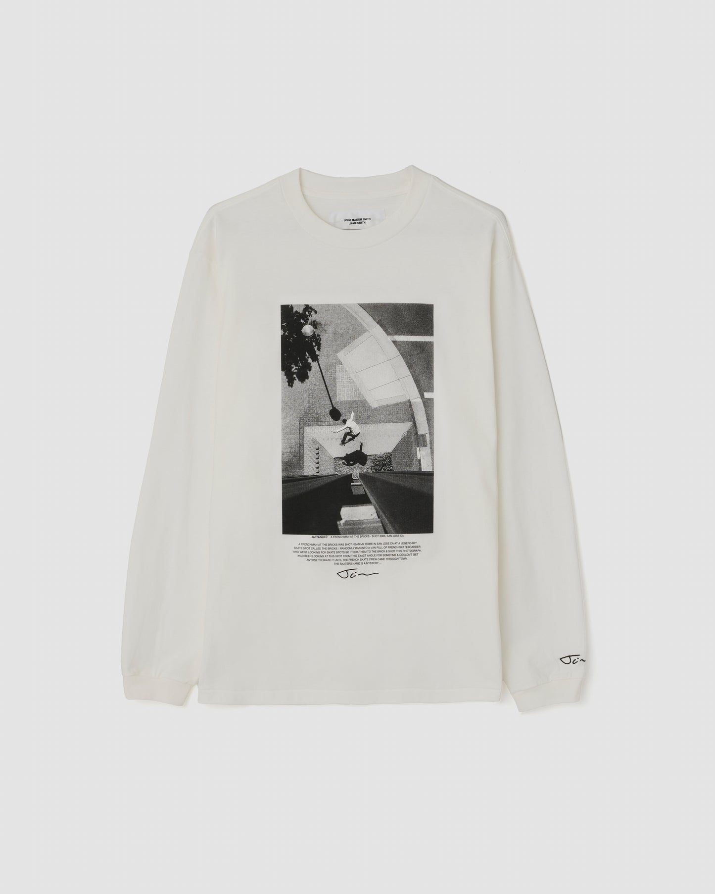 JAI TANJU A FRENCH MAN AT THE BRICK L/S T-SHIRT - WHITE