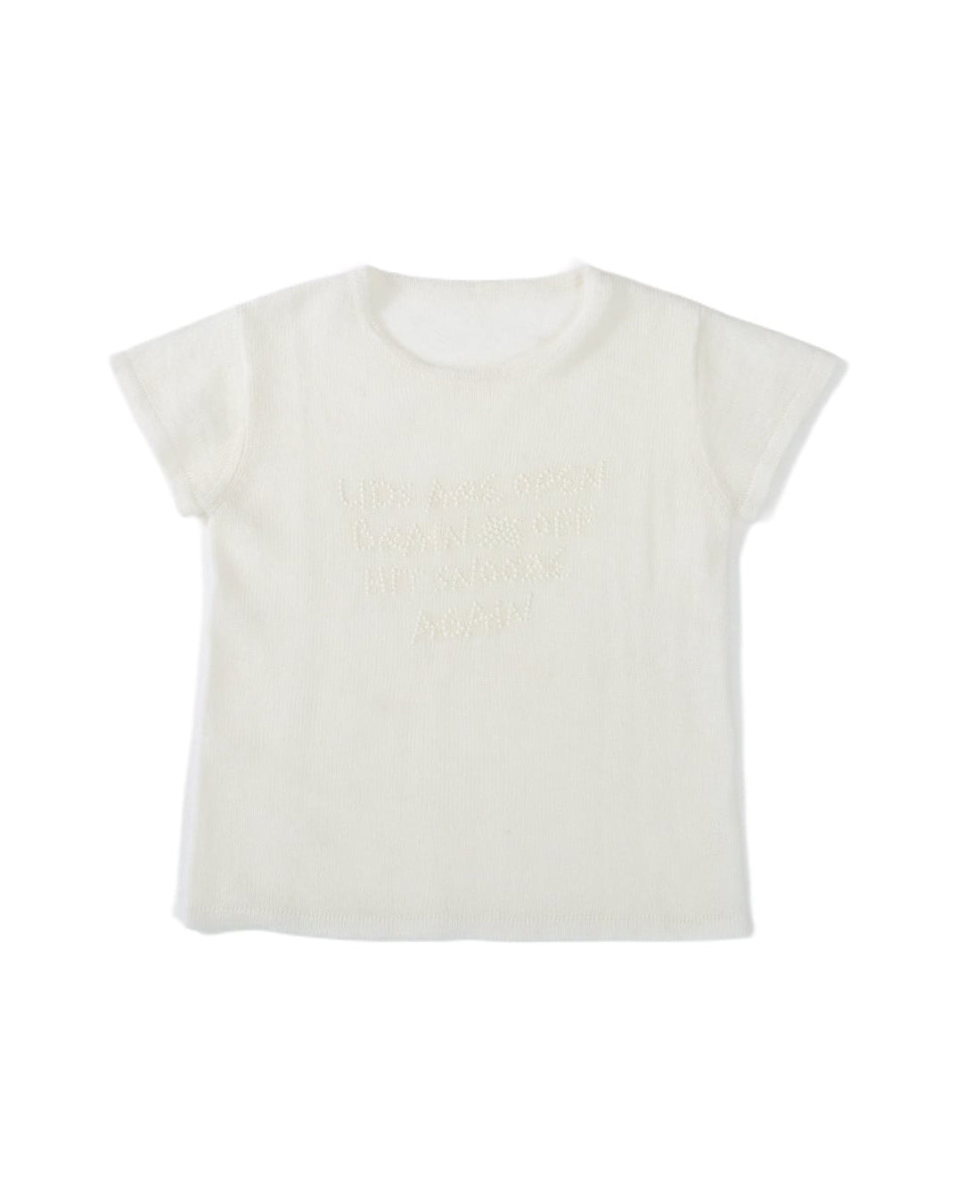 FUZZY SNOOZE KNIT - WHITE