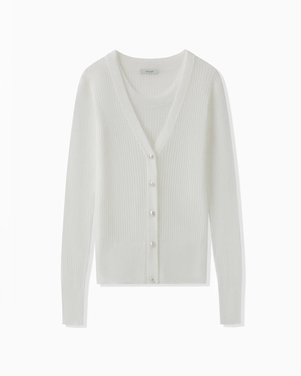 TENCEL KNIT ENSEMBLE - WHITE