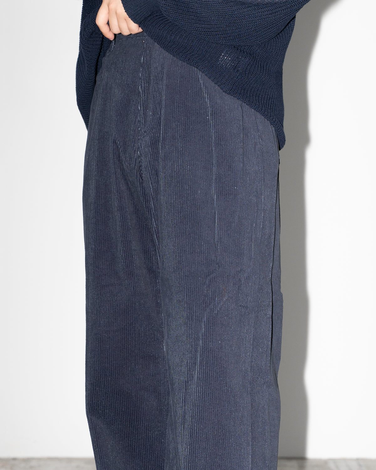 INDIGO CORDUROY ASHLEY PANTS - INDIGO