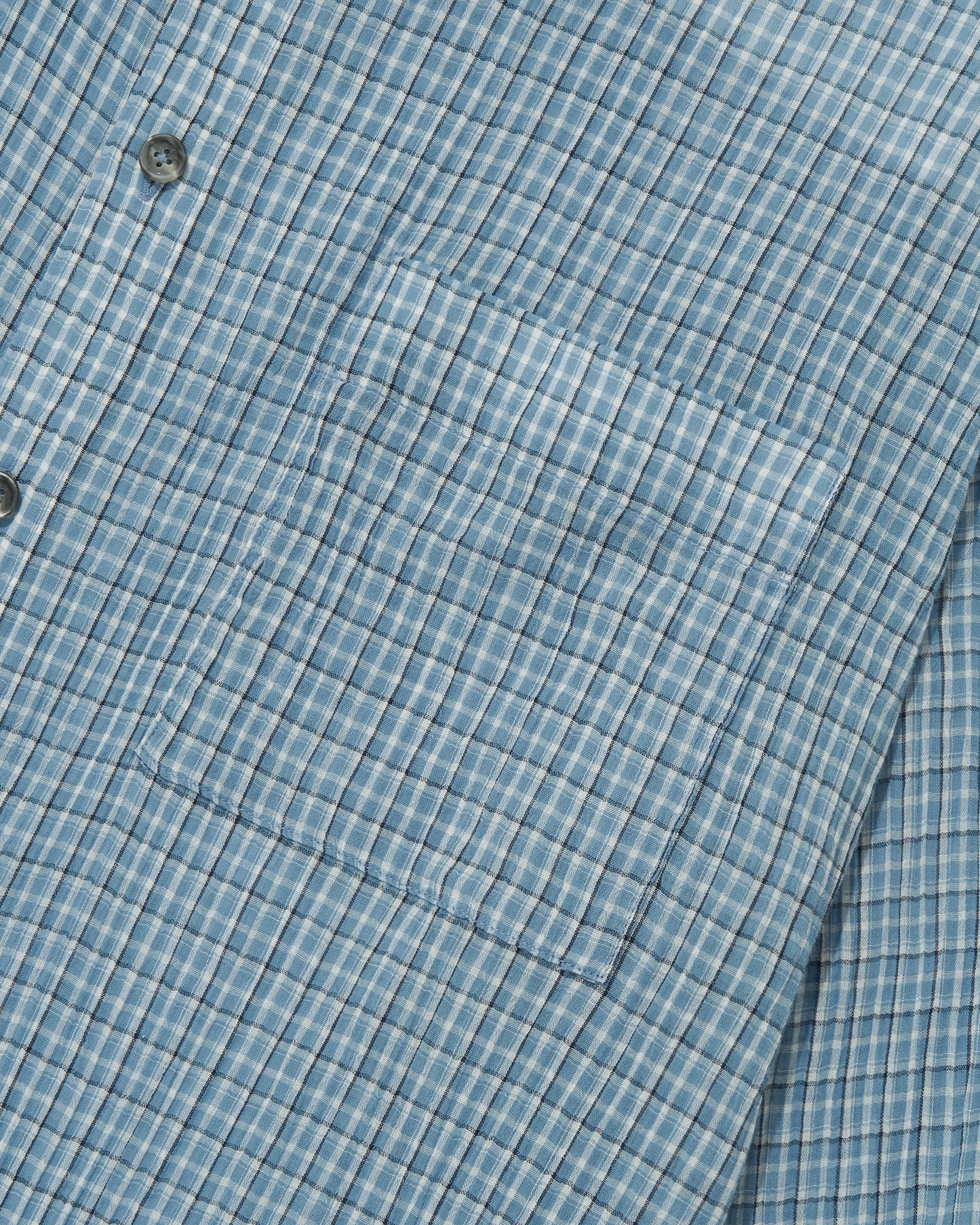 RONACHECK WRINKLE OVERSIZED SHIRTS - LIGHT SKY BLUE