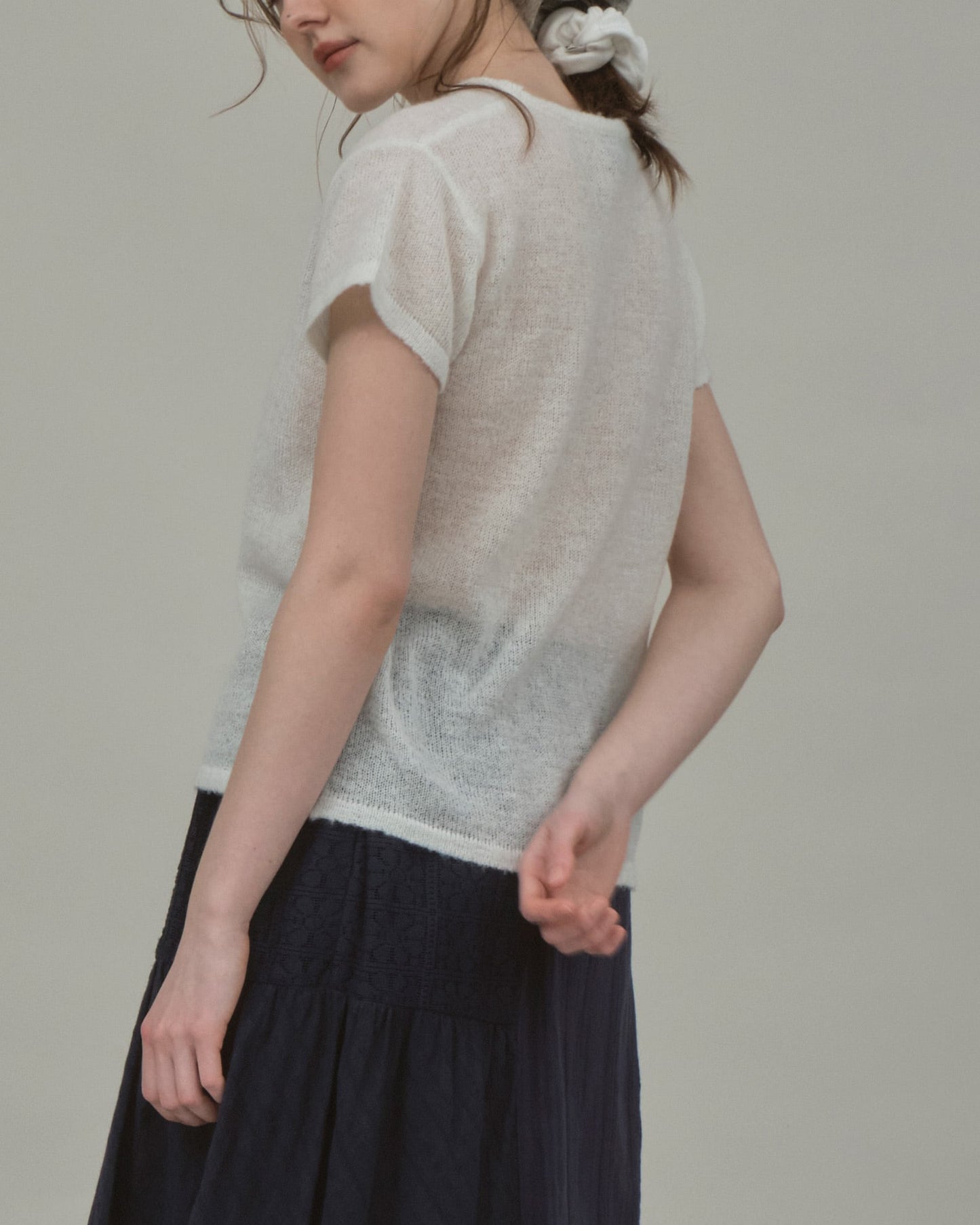 FUZZY SNOOZE KNIT - NAVY