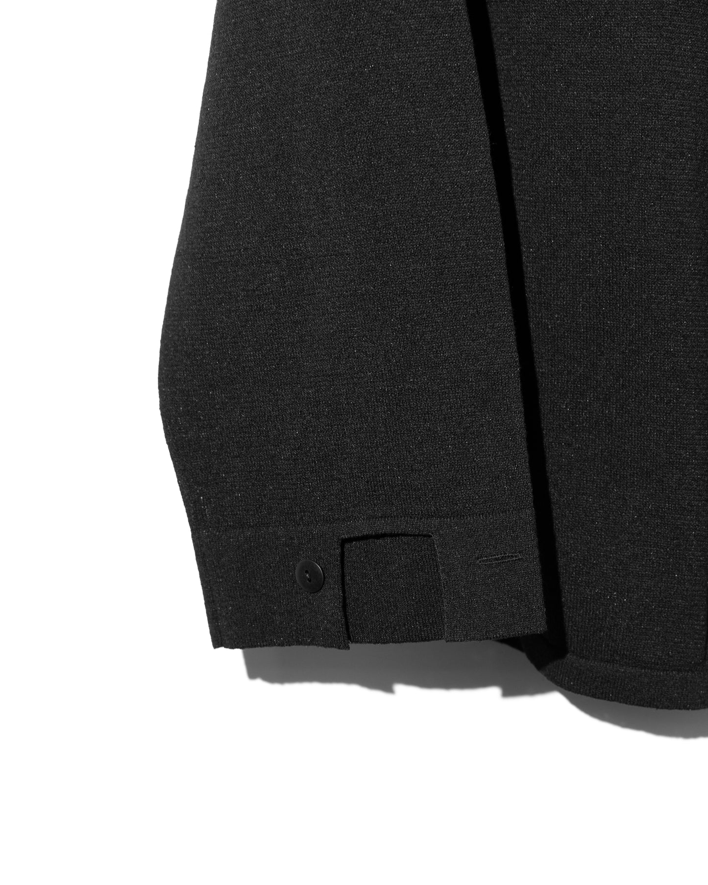 LINEN CHAMBRAY KNIT SHIRTS - BLACK