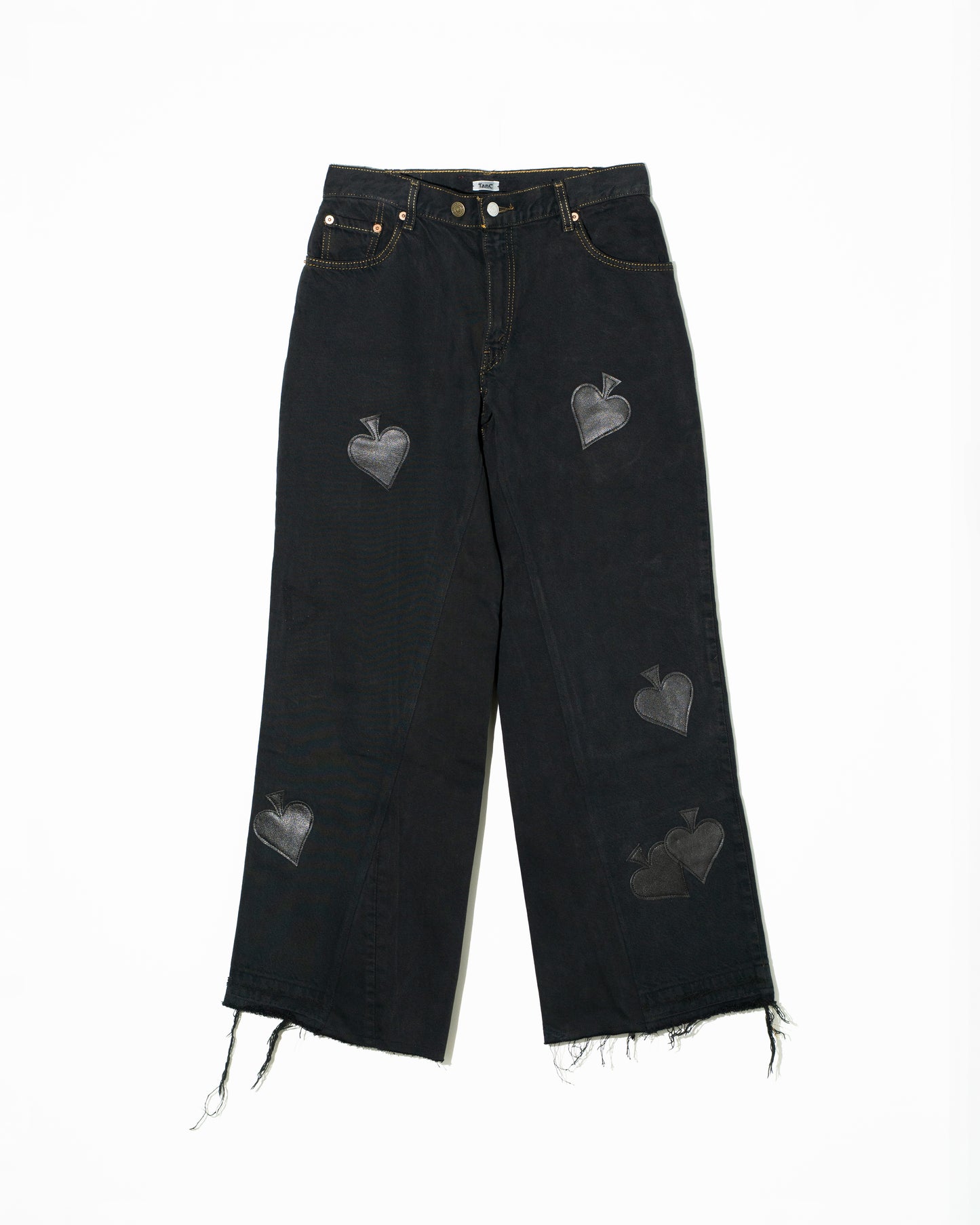 SPADE PATCH BAGGY REMAKE DENIM - BLACK